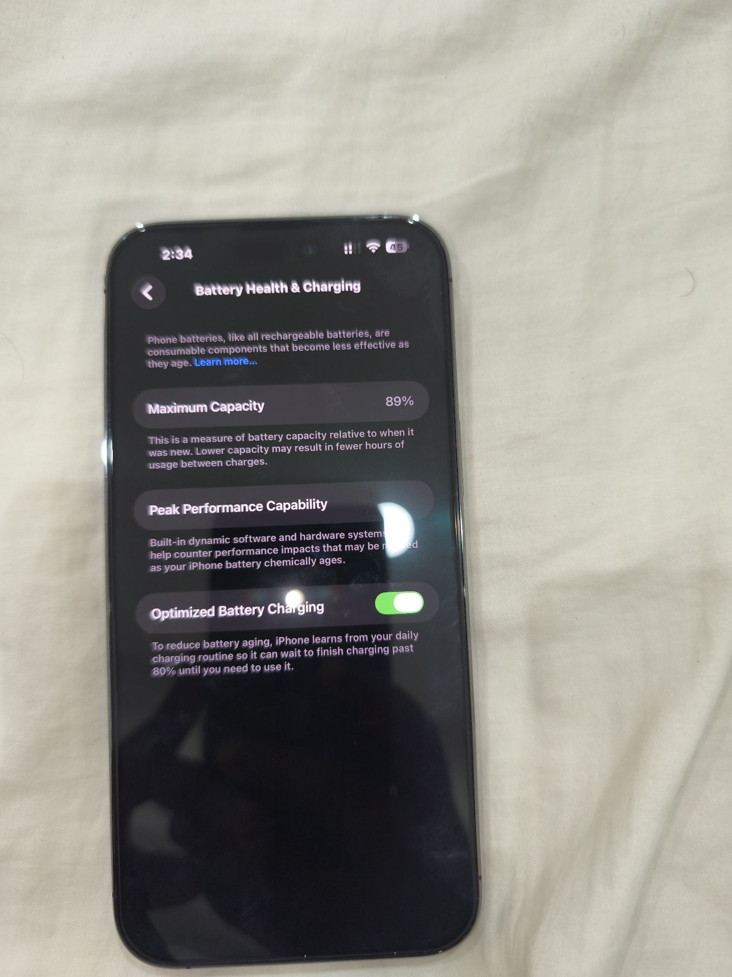 آيفون 14 برو ماكس 256GB بنفسجي 2000 ريال - Image 3