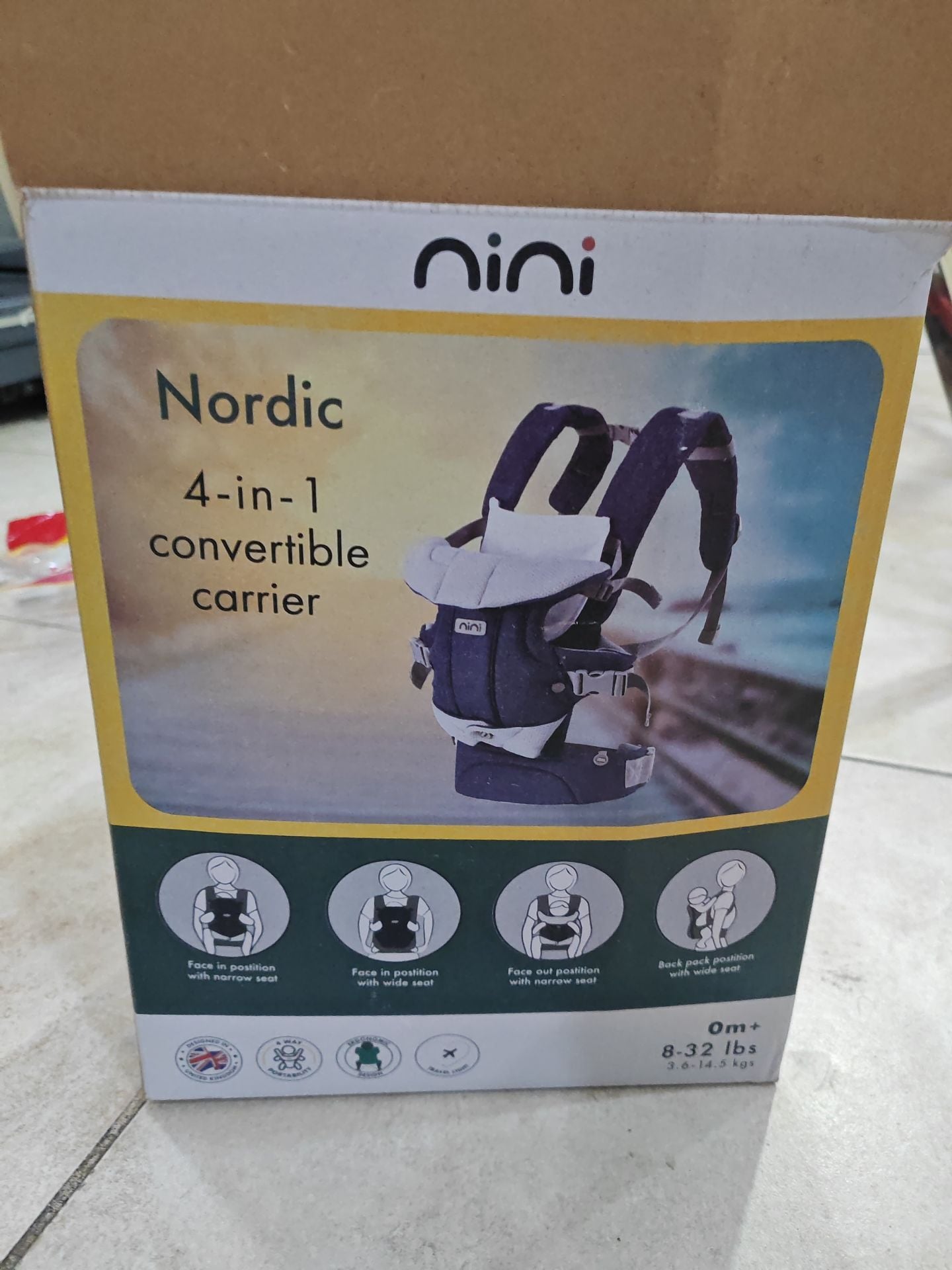 Unused Nordic 4 in 1 convertible carrier - Image 1