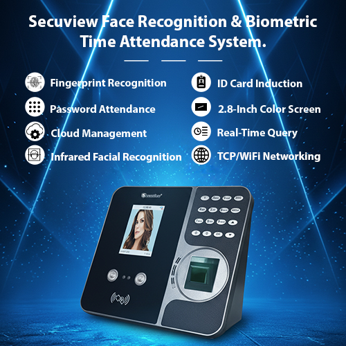 Secuview Face Recognition Biometric Time Attendance System - Image 3