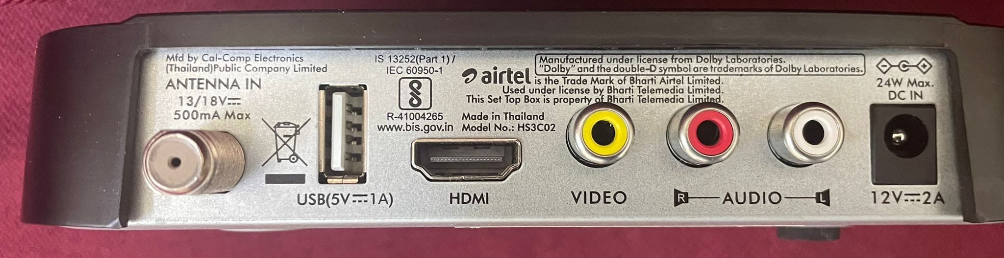 Airtel HD Receiver for sale - Image 3