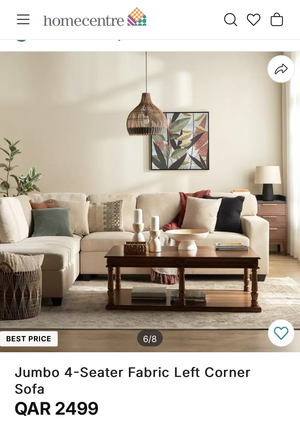 4 seats sofa from home centre  - Image 3
