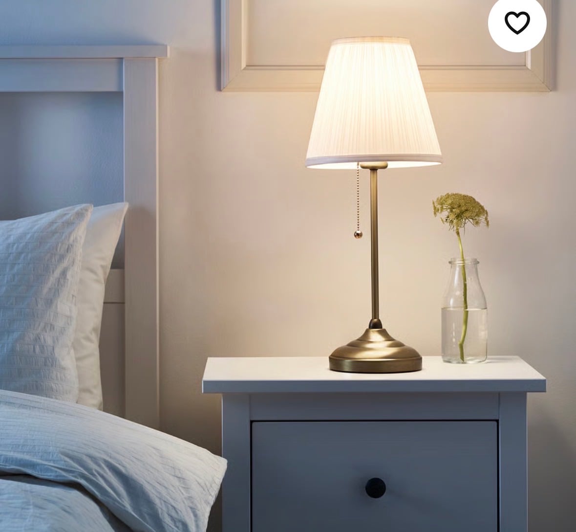 IKEA ÅRSTID Table Lamp – Brass/White (3 available) - Image 3