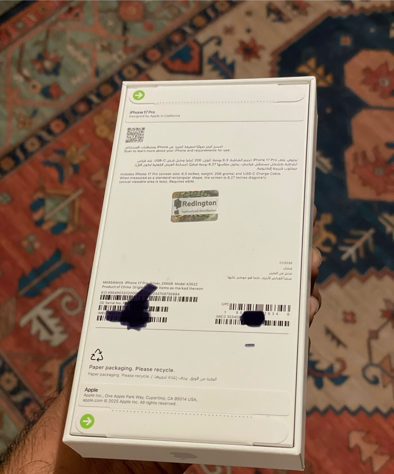 I phone 17 PRO 256 GB Silver-New - Image 4