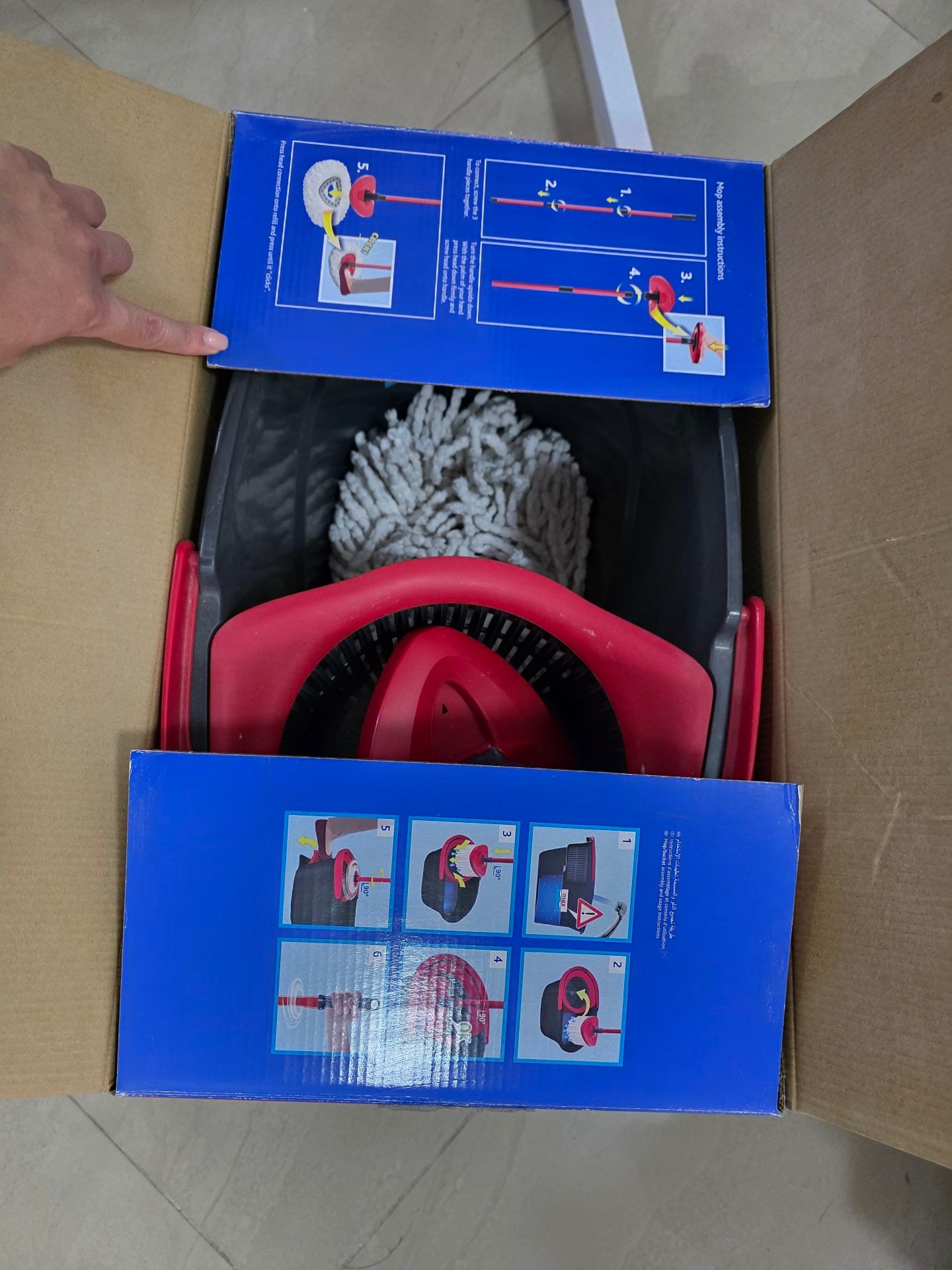 Vileda mop and bucket - Image 3
