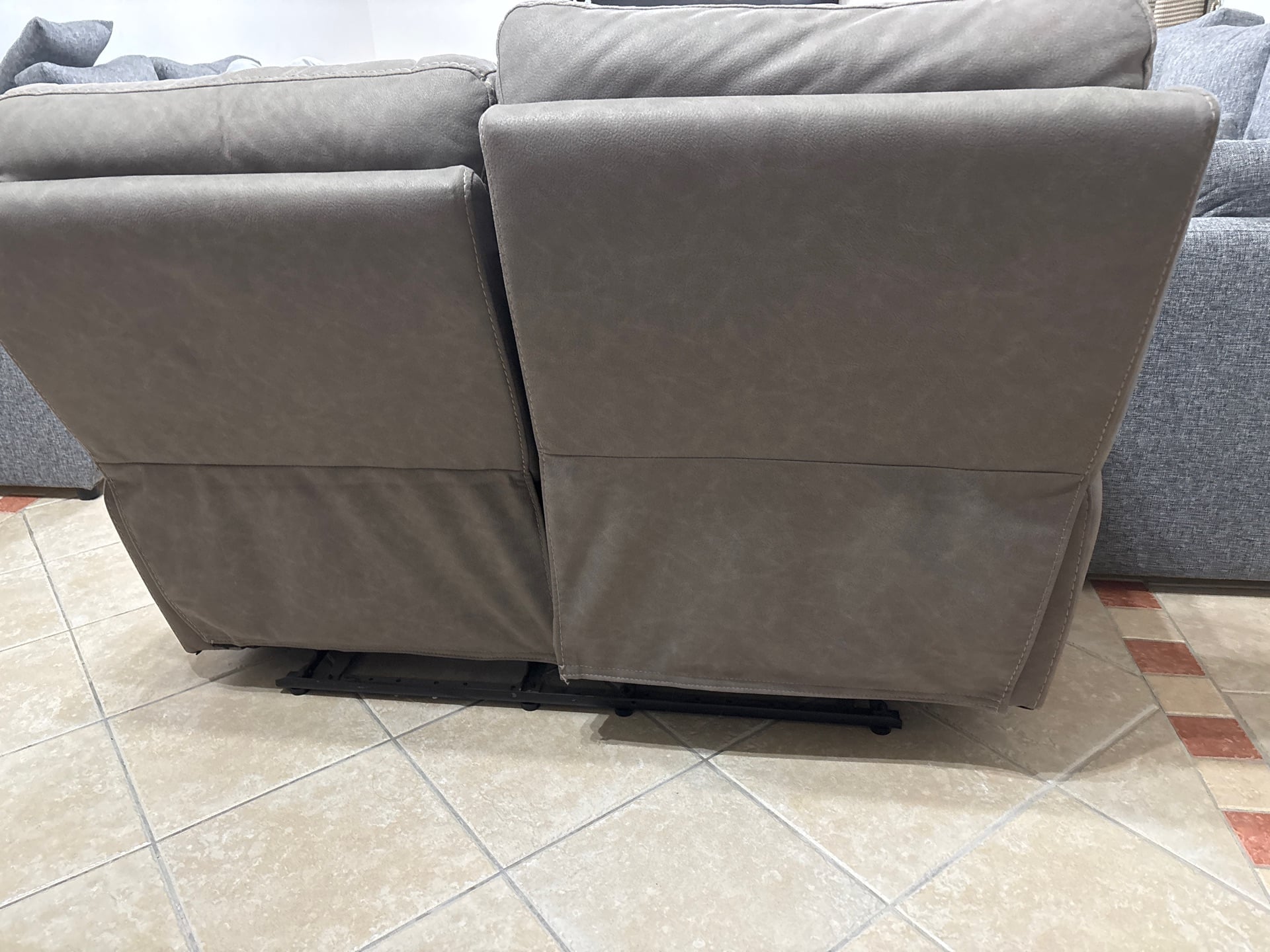 Grey color double recliner for URGENT SALE  - Image 4