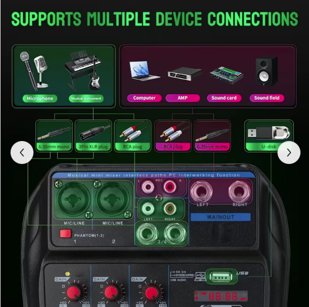 4 Channel Audio Mixer - Image 4