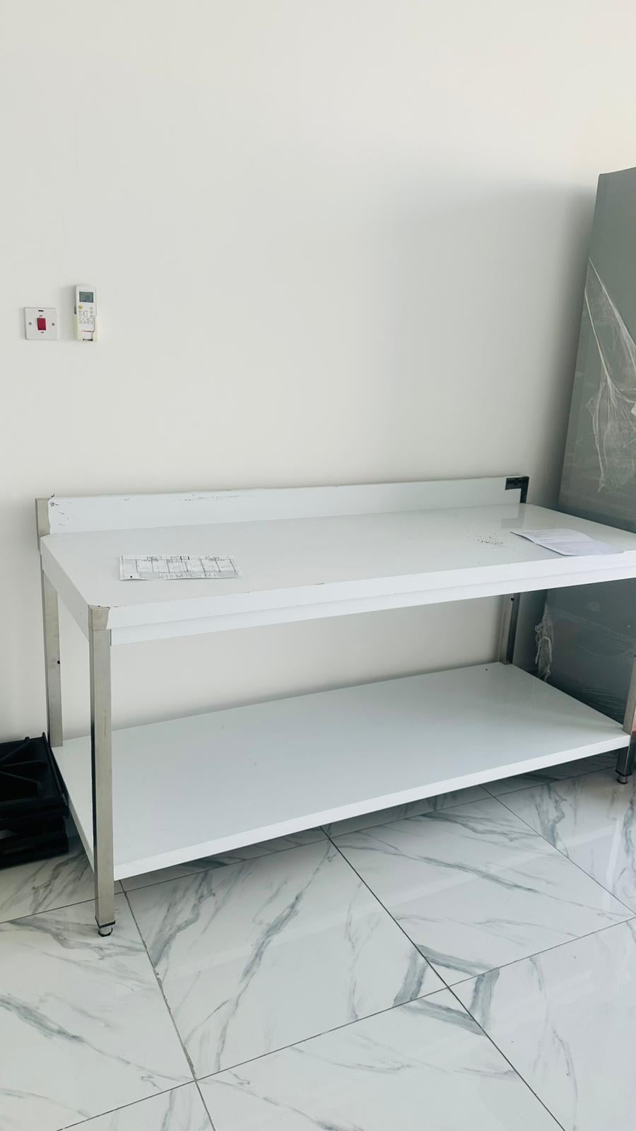 Heavy-Duty Stainless Steel Kitchen Prep Table with Undershelf - Image 1
