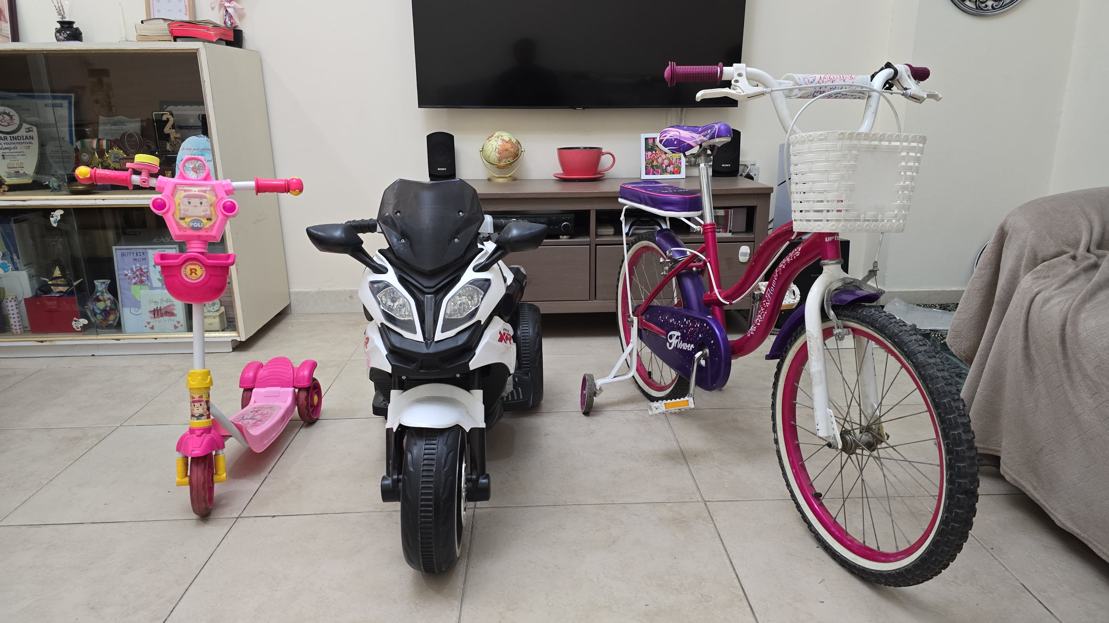 Girl cycle, scooter chargeable bike - Image 1