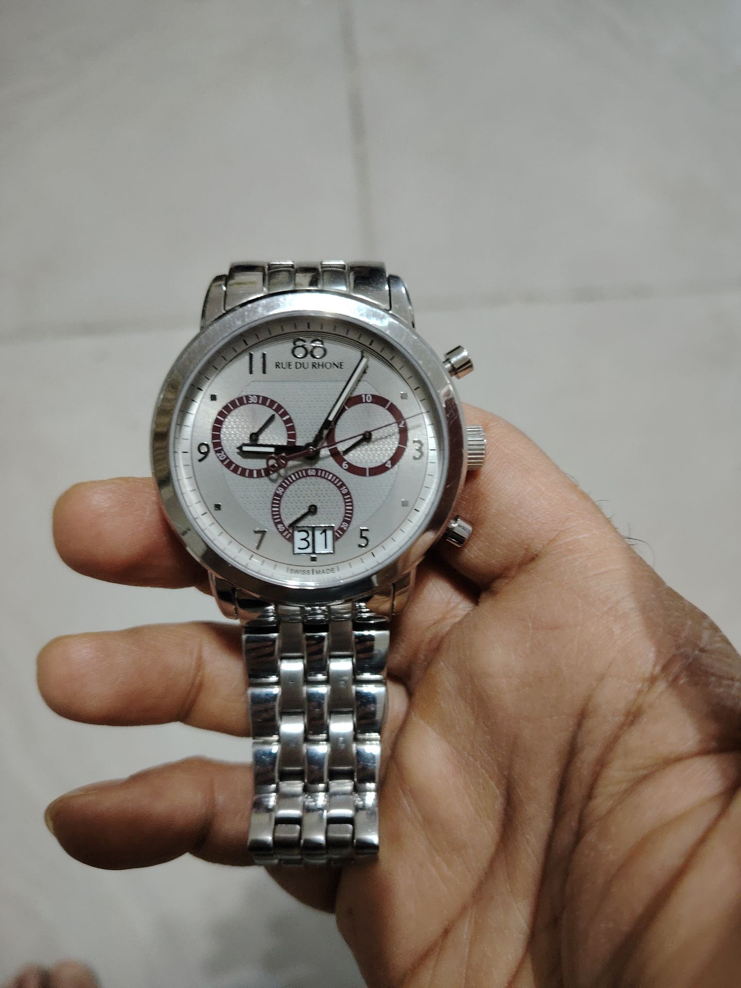 Rue due Ron Swiss watch sapphire crystal  - Image 4