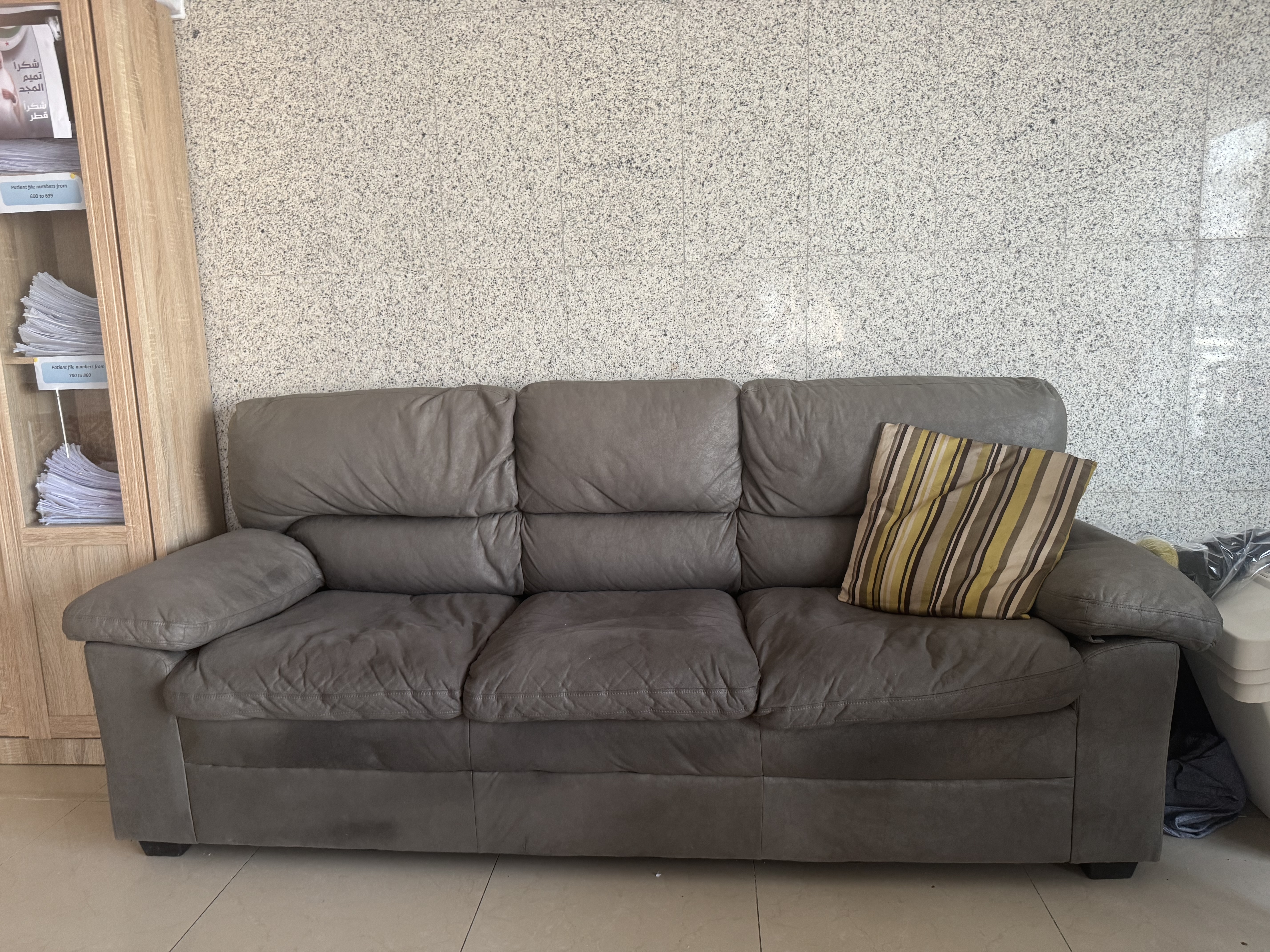 Sofa used in spare room in office  - Image 3