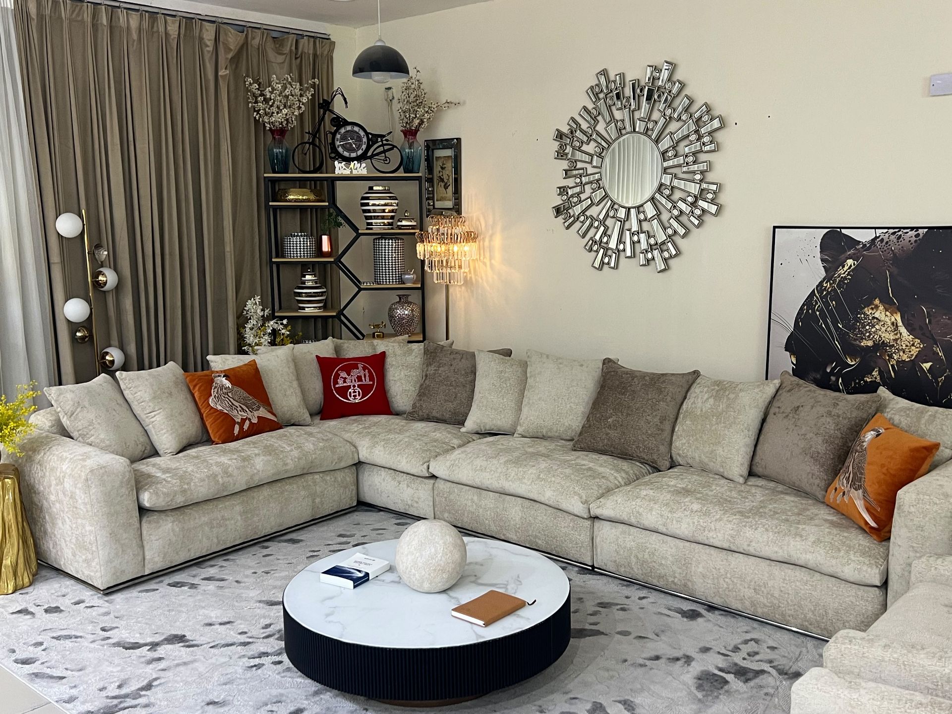 100% BREND NEW HOME CENTER U SHAPE SOFA FOR SELL CALL OR WHAT'S APP > 71532454 - Image 6