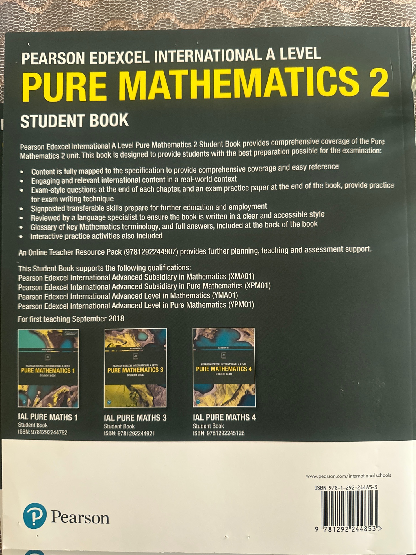 Brand new IAL Edexcel Math Textbooks  - Image 2