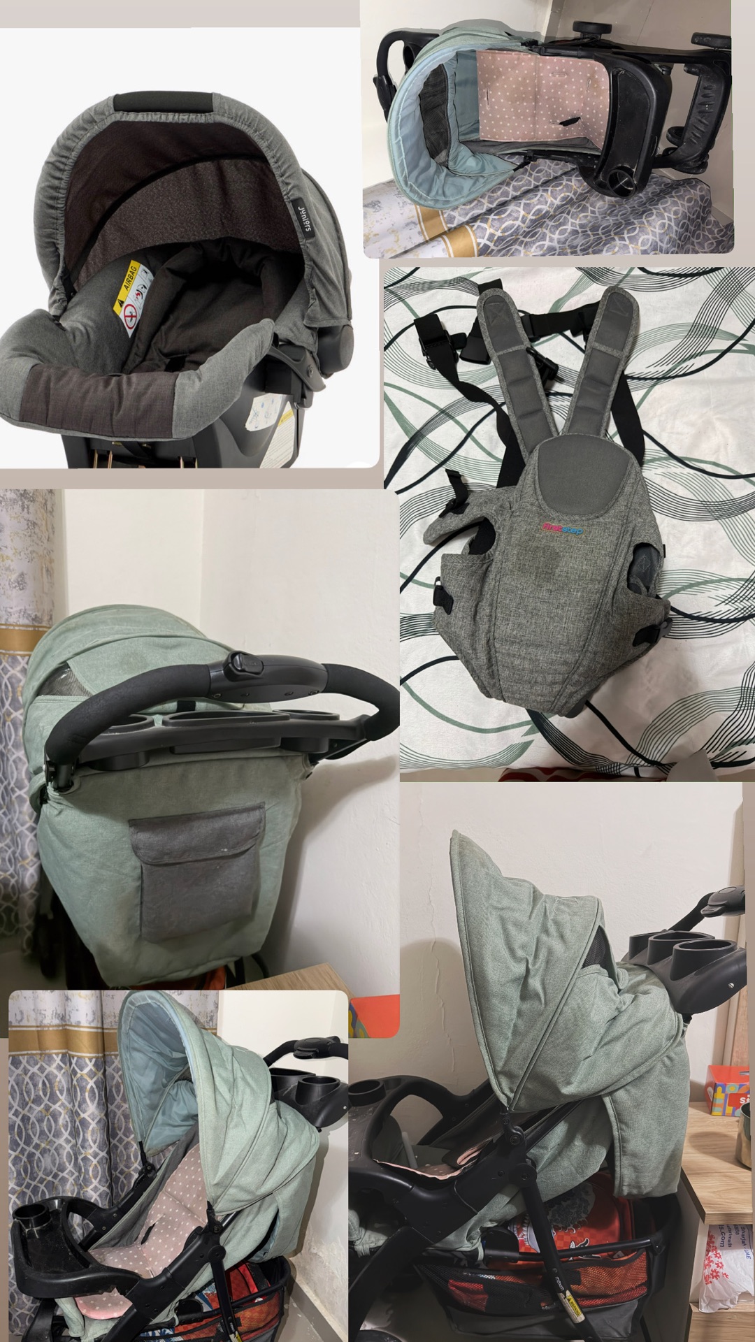Kids Stroller. 2 piece. Carrybag. Juniors. Good condition  - Image 2