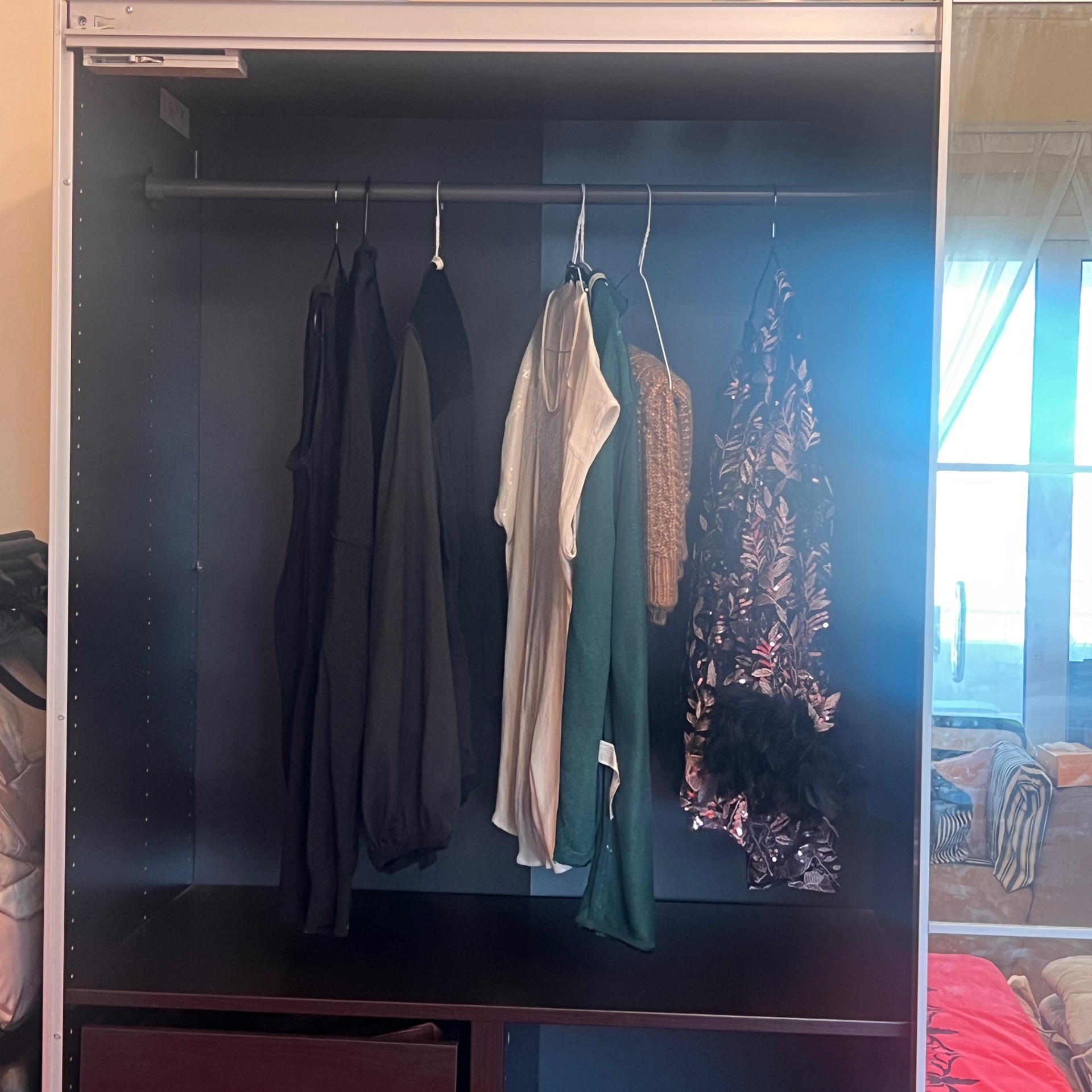 Wardrobe very good condition with mirror from IKEA  - Image 6
