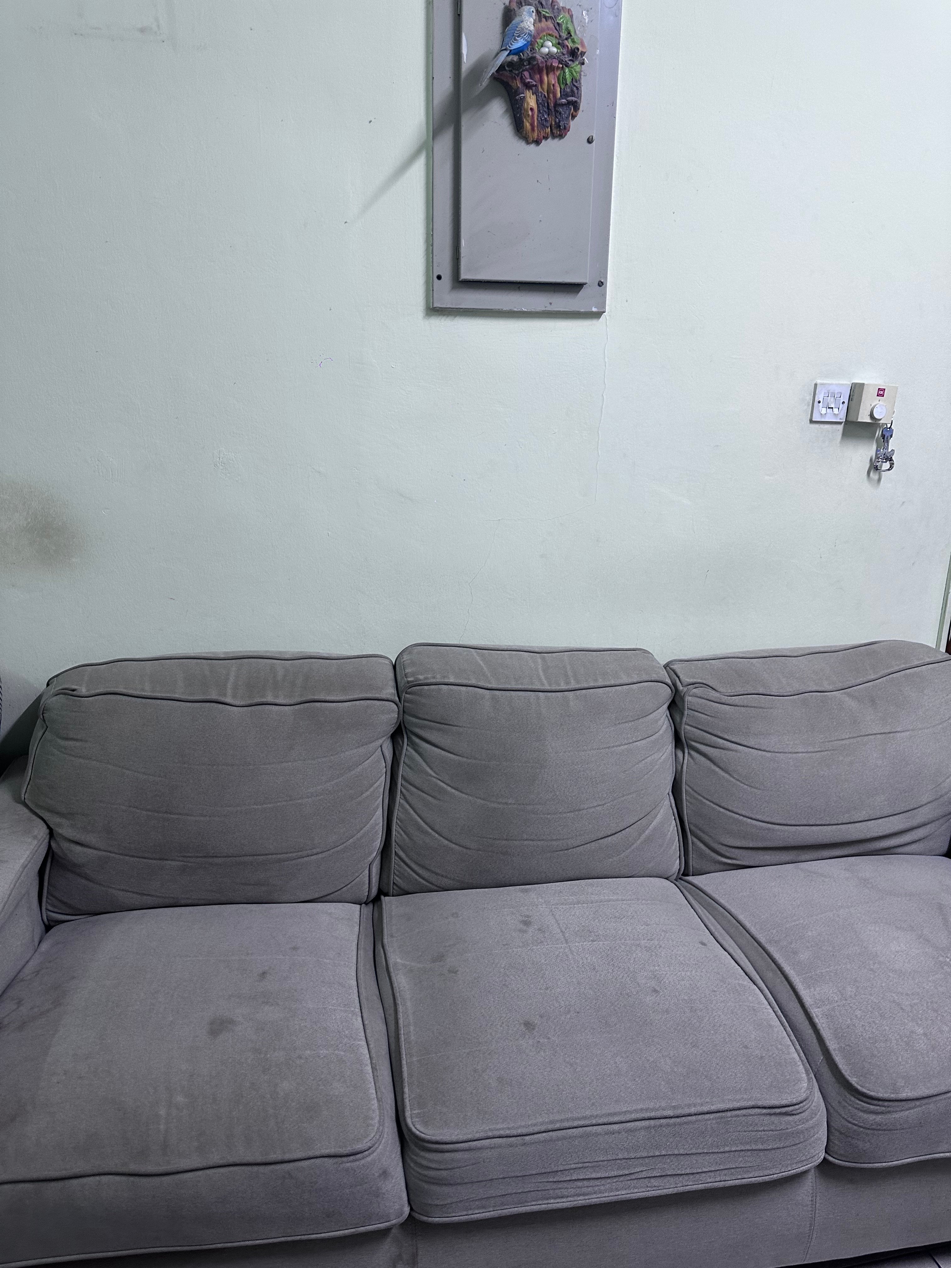 Grey sofa, 3 seater  - Image 2