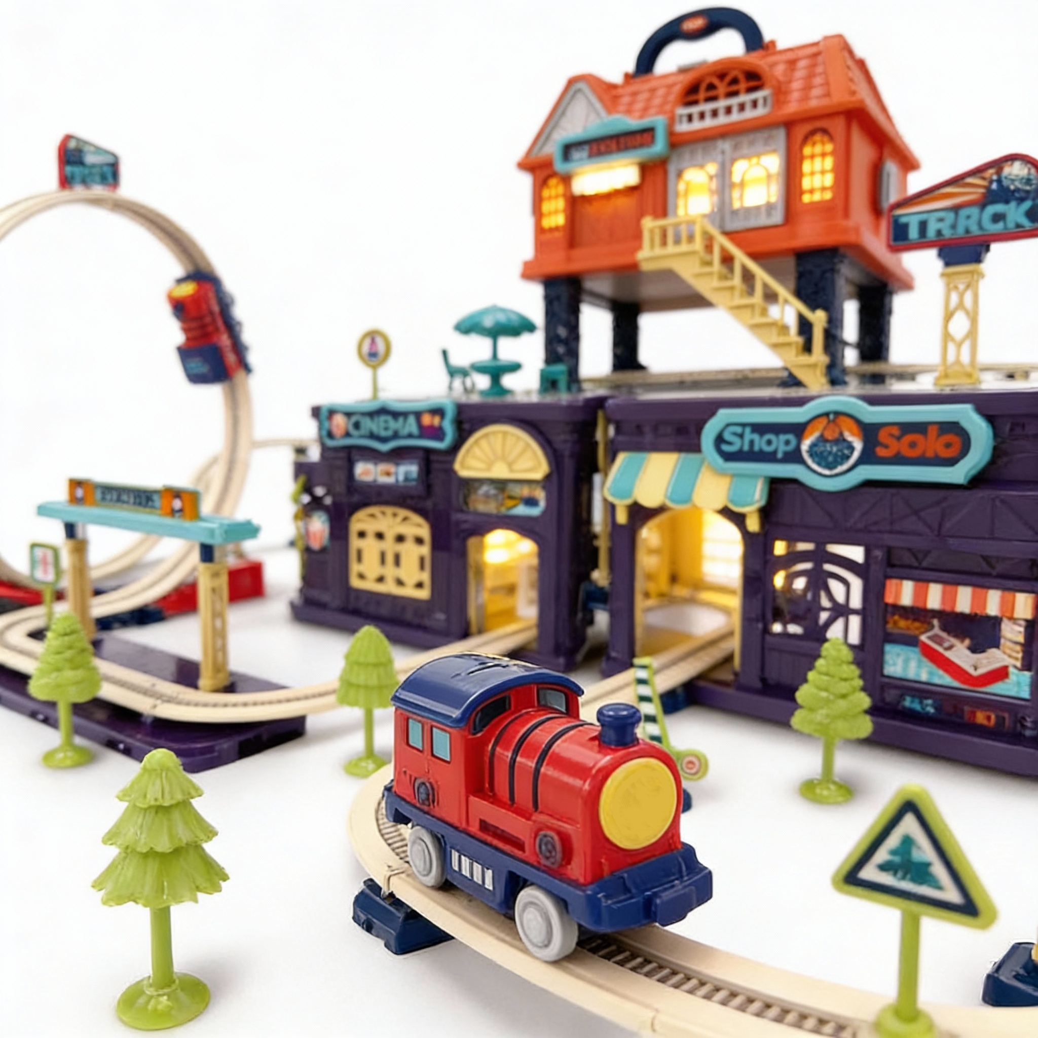 Track City Railway Play Set – 154 PCS - Image 8