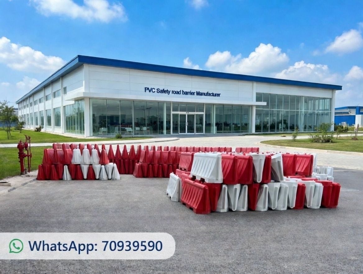 Road Barriers for Sale in Qatar | Water Filled | Best Price - Image 1