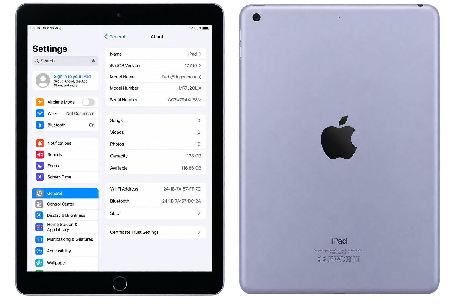 آيباد الجيل السادس – 128GB بحالة ممتازة - Image 6