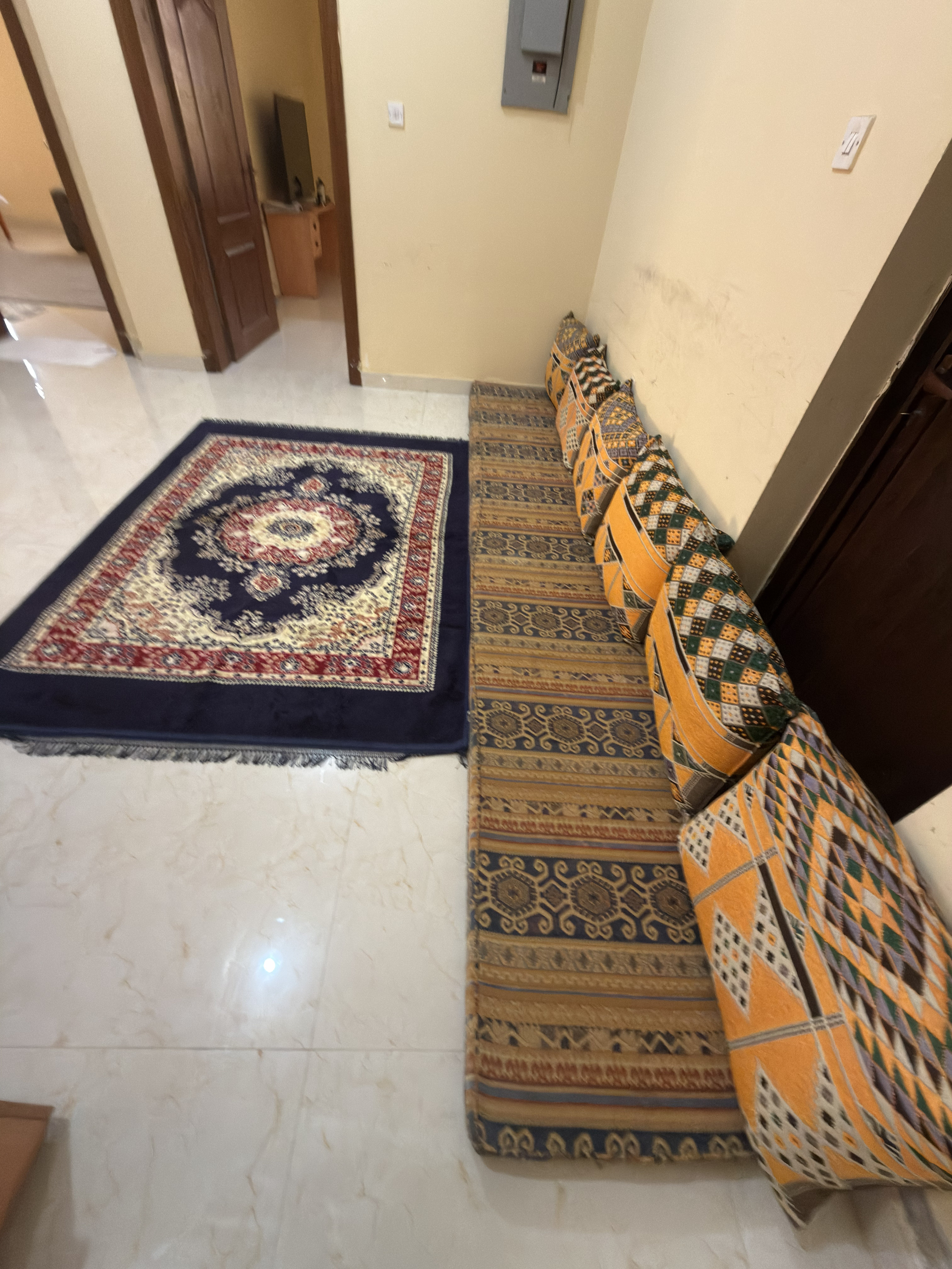 Comfortable Traditional Qatari Majlis Floor Seating Set  - Image 7