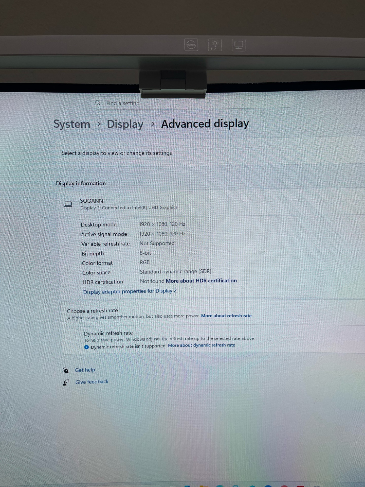 SOOAN 27” Curved 120Hz Monitor & White Monitor Light Bar included. - Image 3