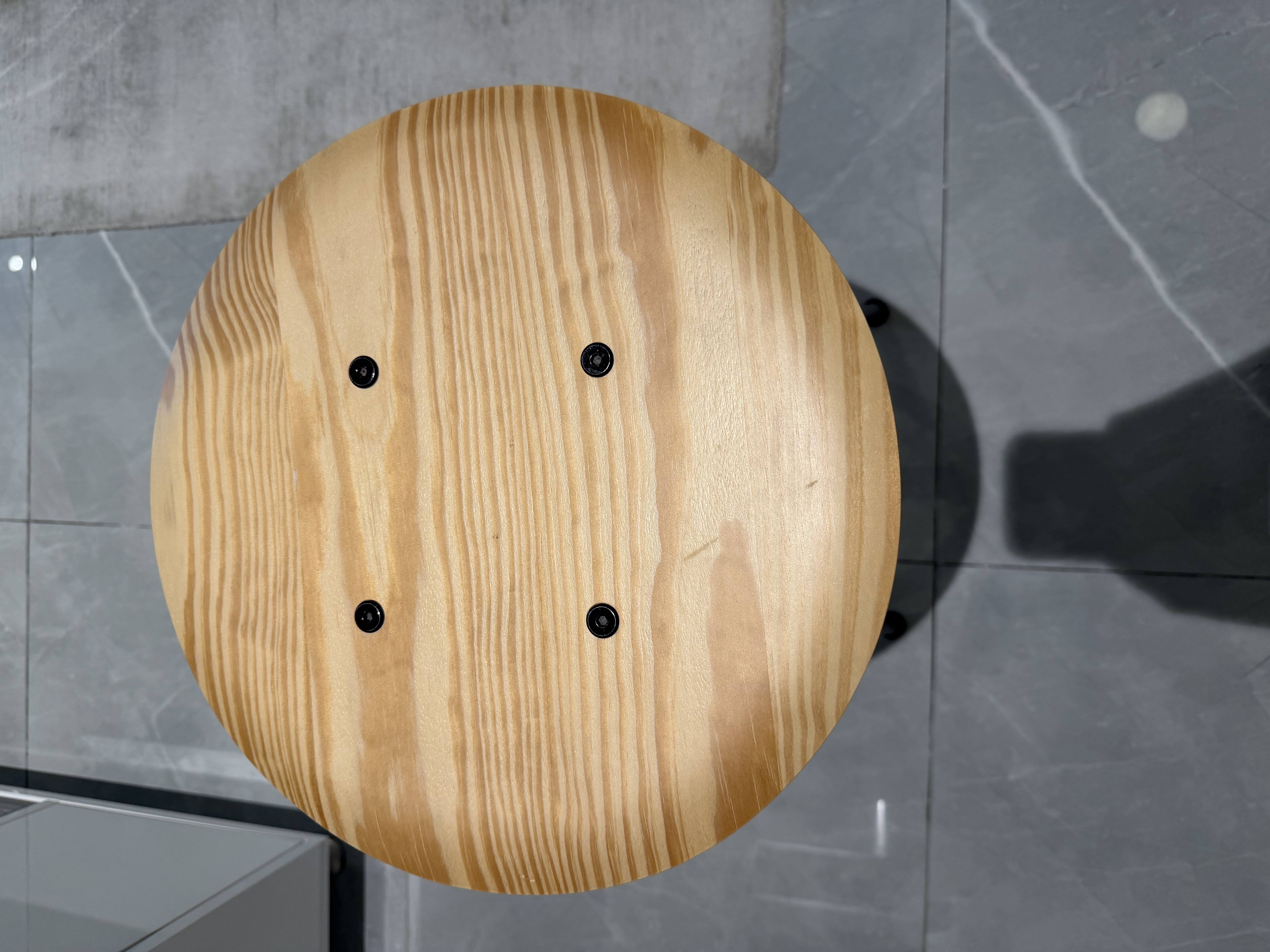 IKEA stool pine/black - Image 4