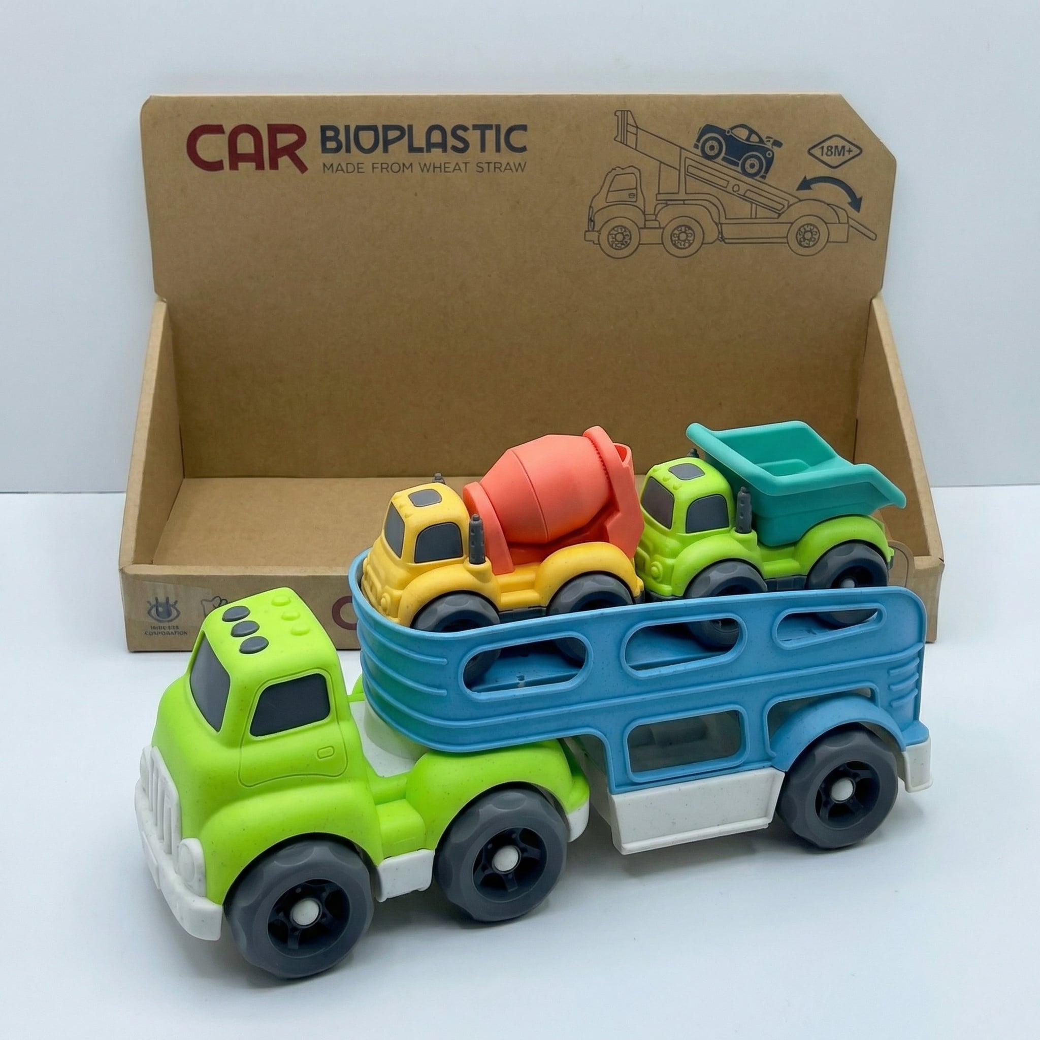 Bioplastic Car Carrier Truck Toy Set - Image 3