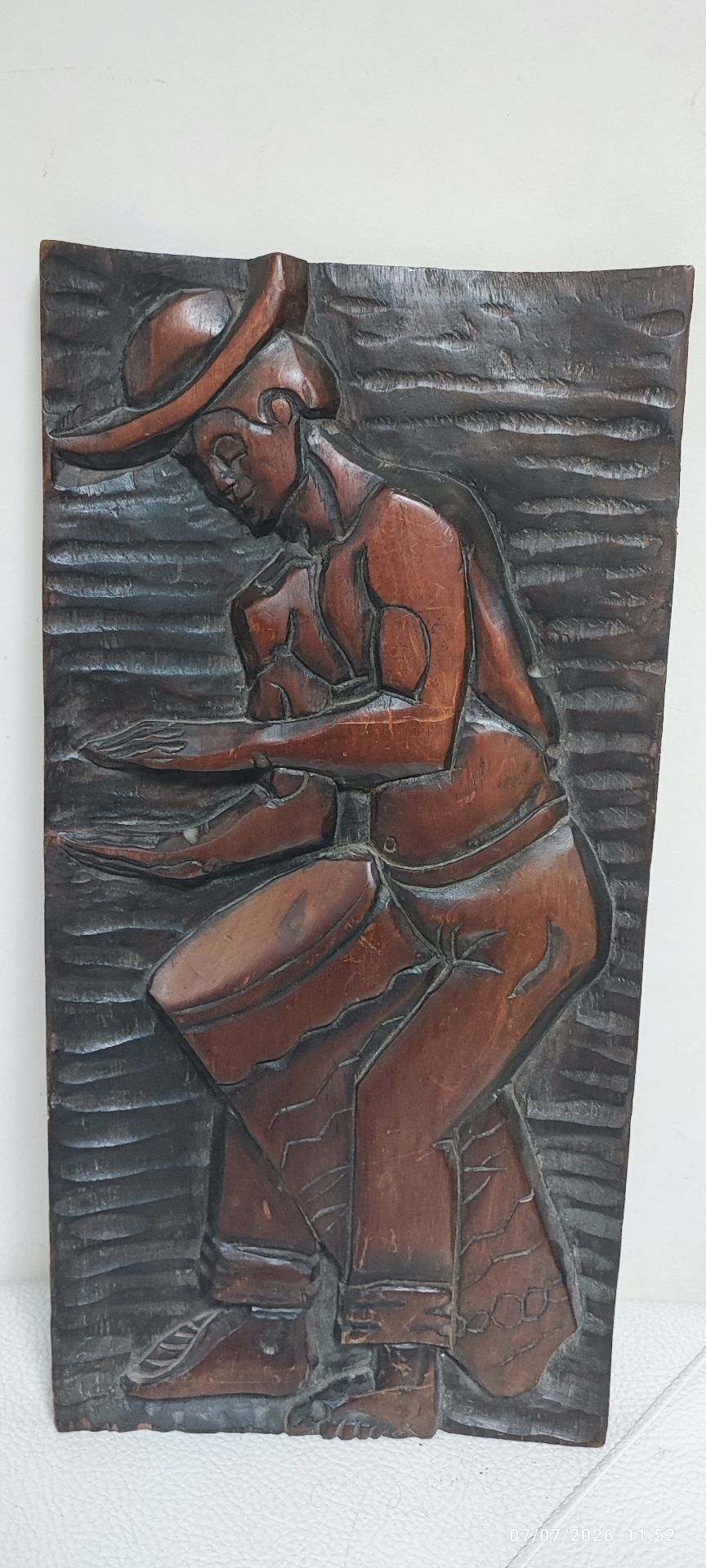 Hand-Carved Wooden Wall Décor for Sale - Image 7