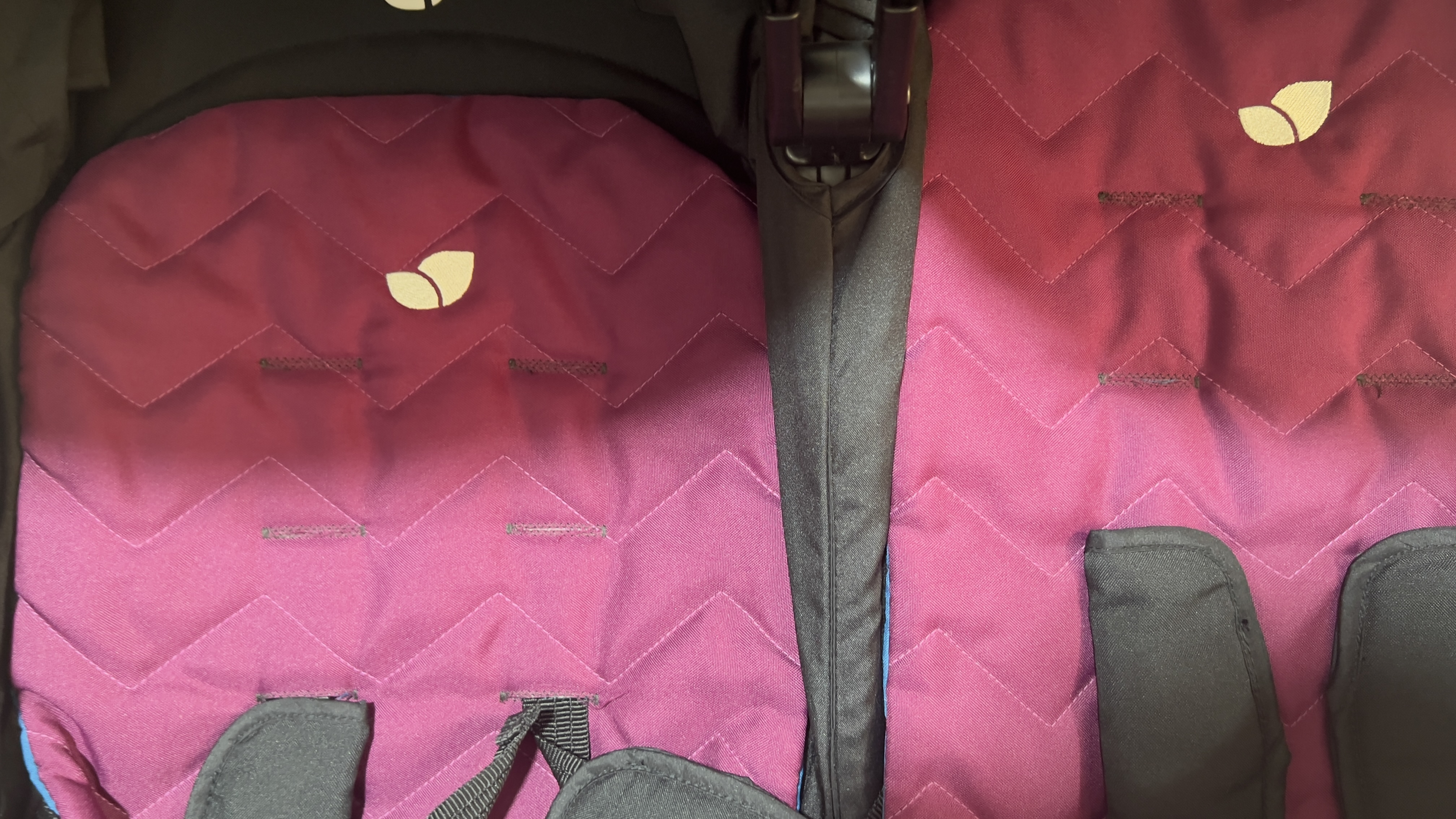 Joie Aire Twin Double Stroller – Pink & Black | Good Condition - Image 5