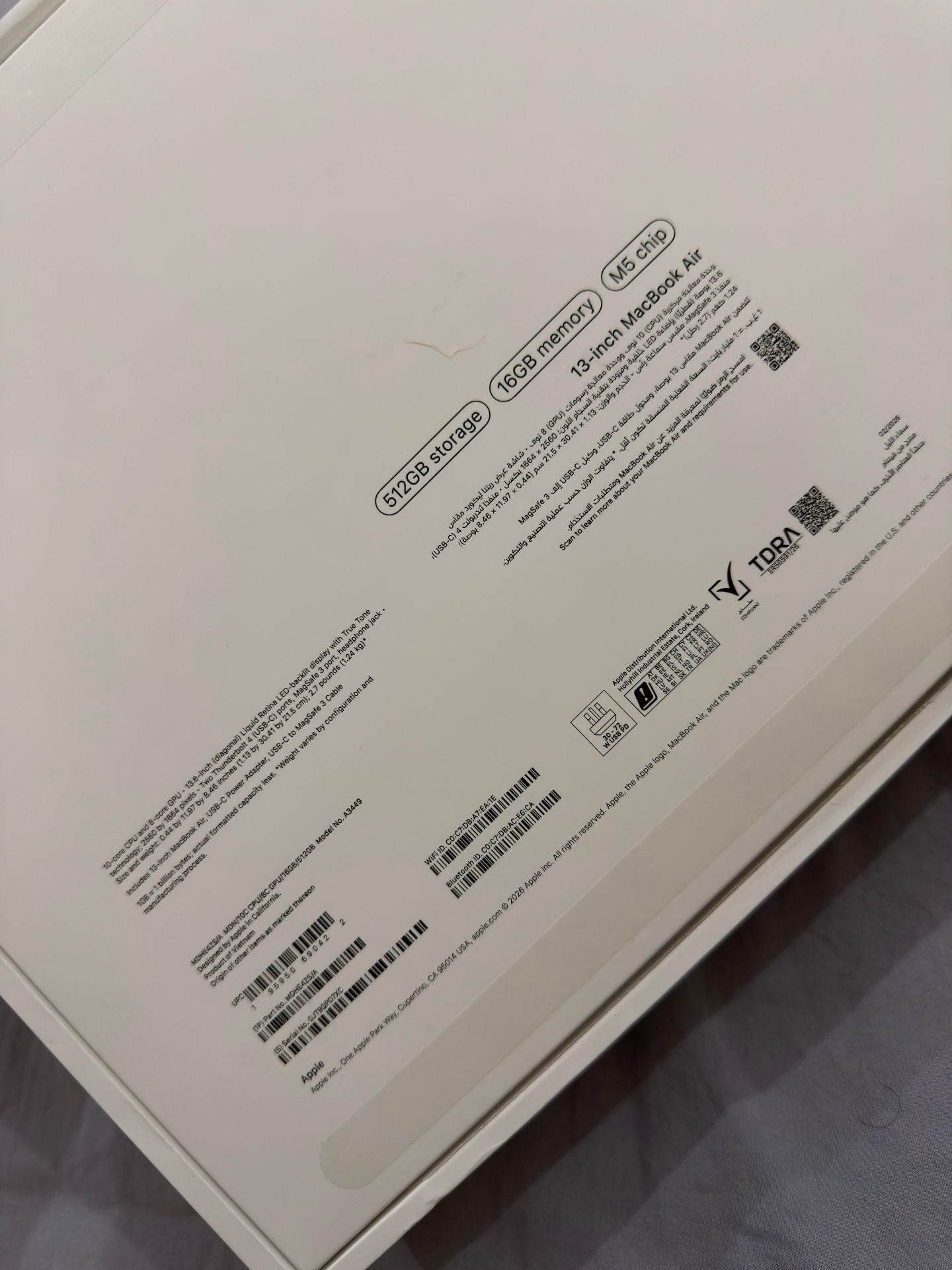 4 DAYS OLD Apple MacBook Air 13 2026 M5 16GB 512GB Midnight Black - Image 7