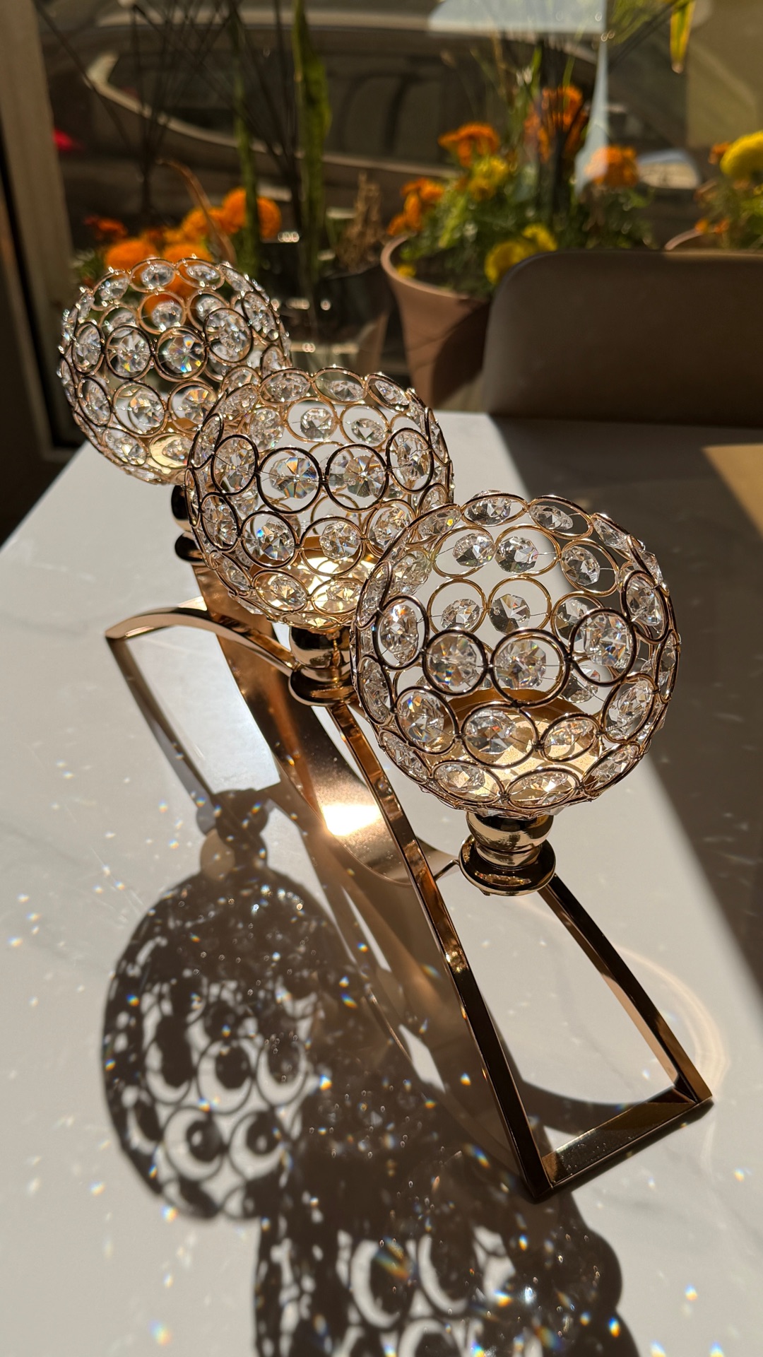 Stunning Crystal Candle Holder, Decor piece for Center table - Image 7