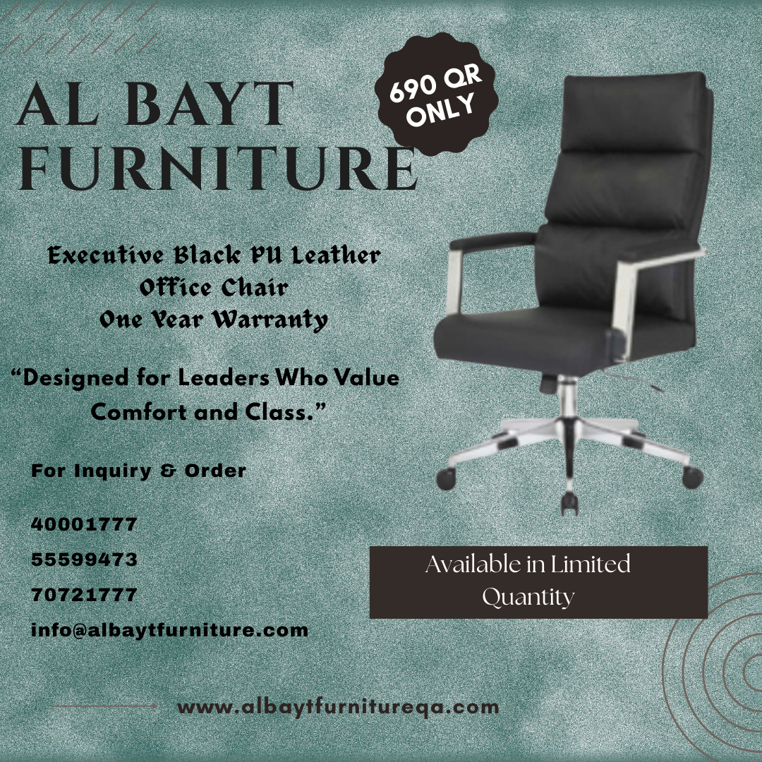 Executive Black PU Leather Chair - Image 1
