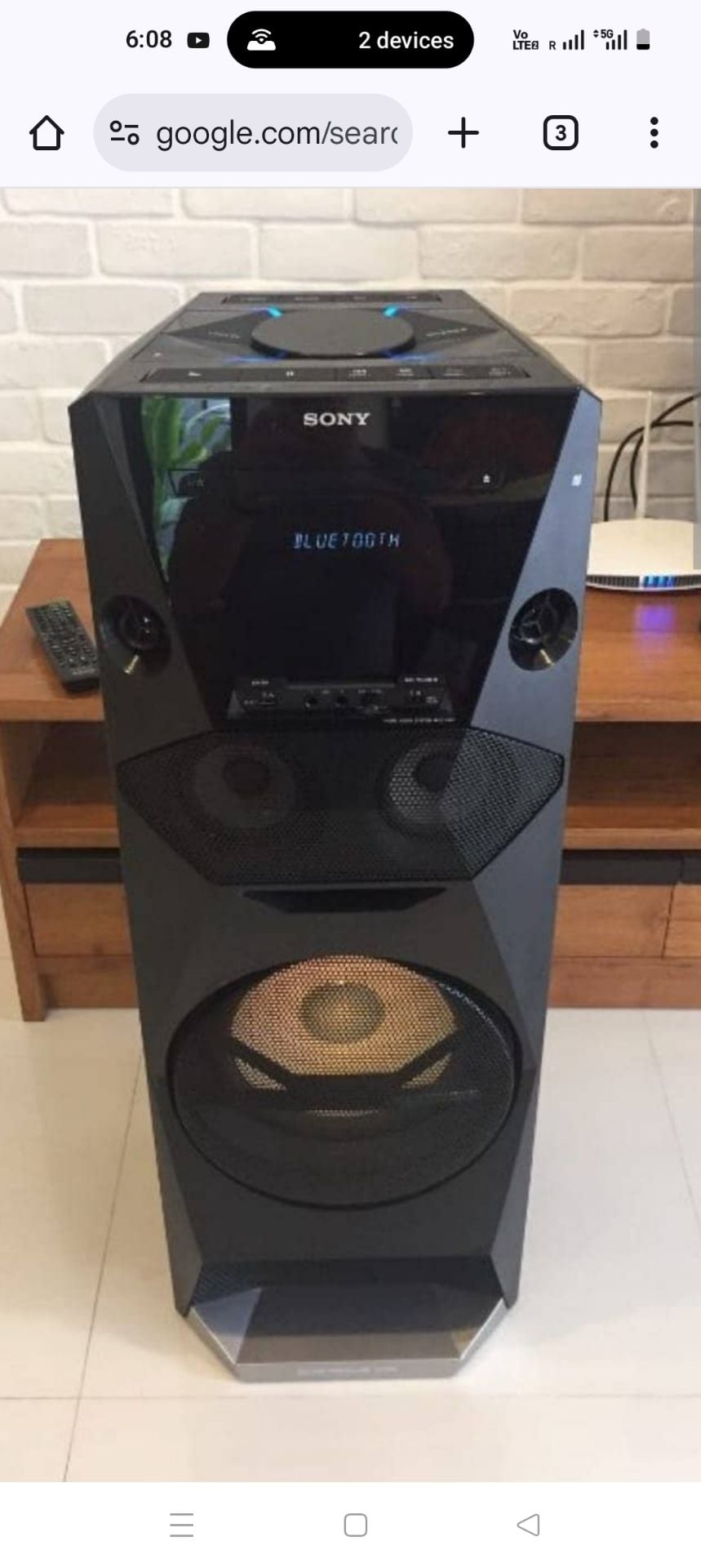 Sony DJ System with all features (Dynamic Bass w/LED colour light) - Image 1