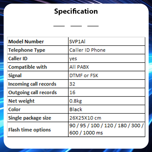 Secuview Caller ID Telephone PH208 - Image 8