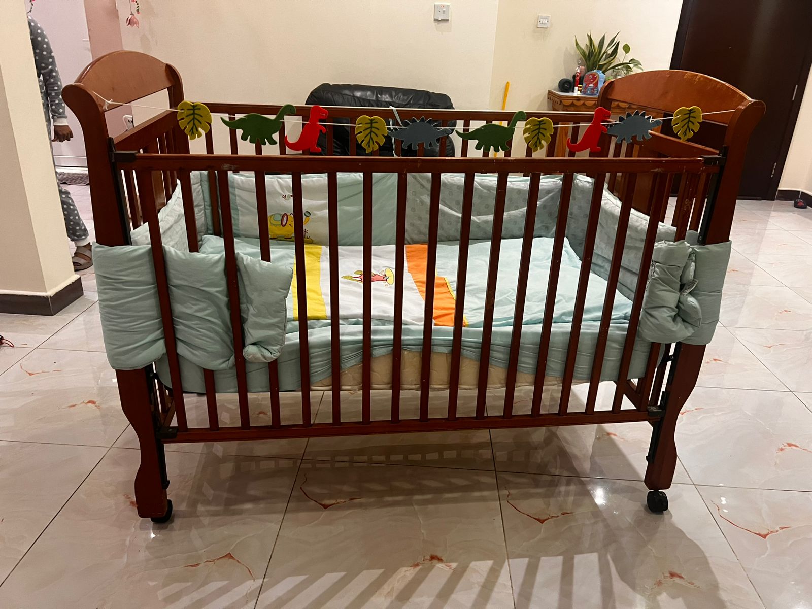 Babyshop's Juniors brand baby cot and mattress for sale - Image 4