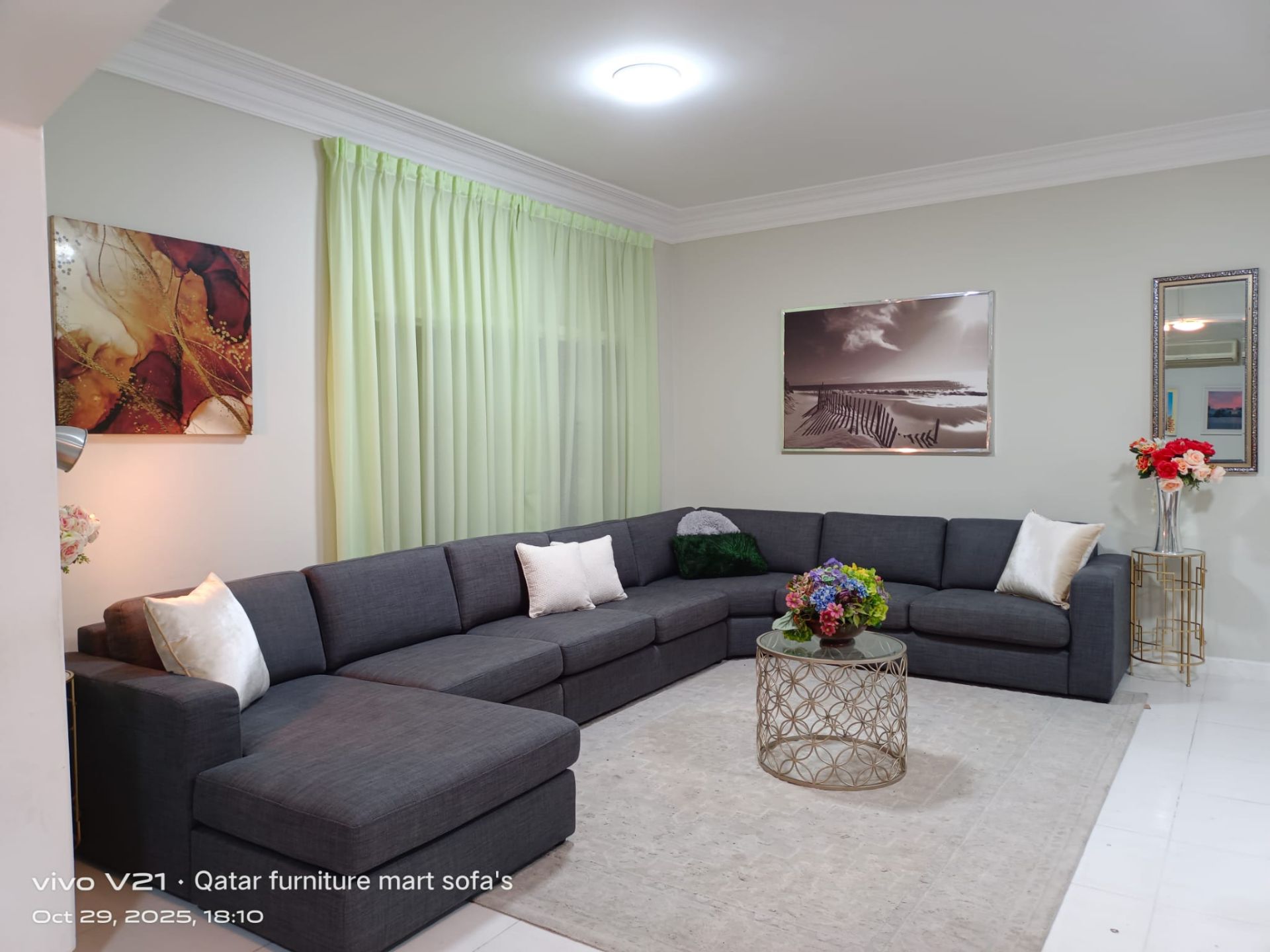 Home centre   L,Ship, corner sofa , lik new  very, comfortable sofa, - Image 3