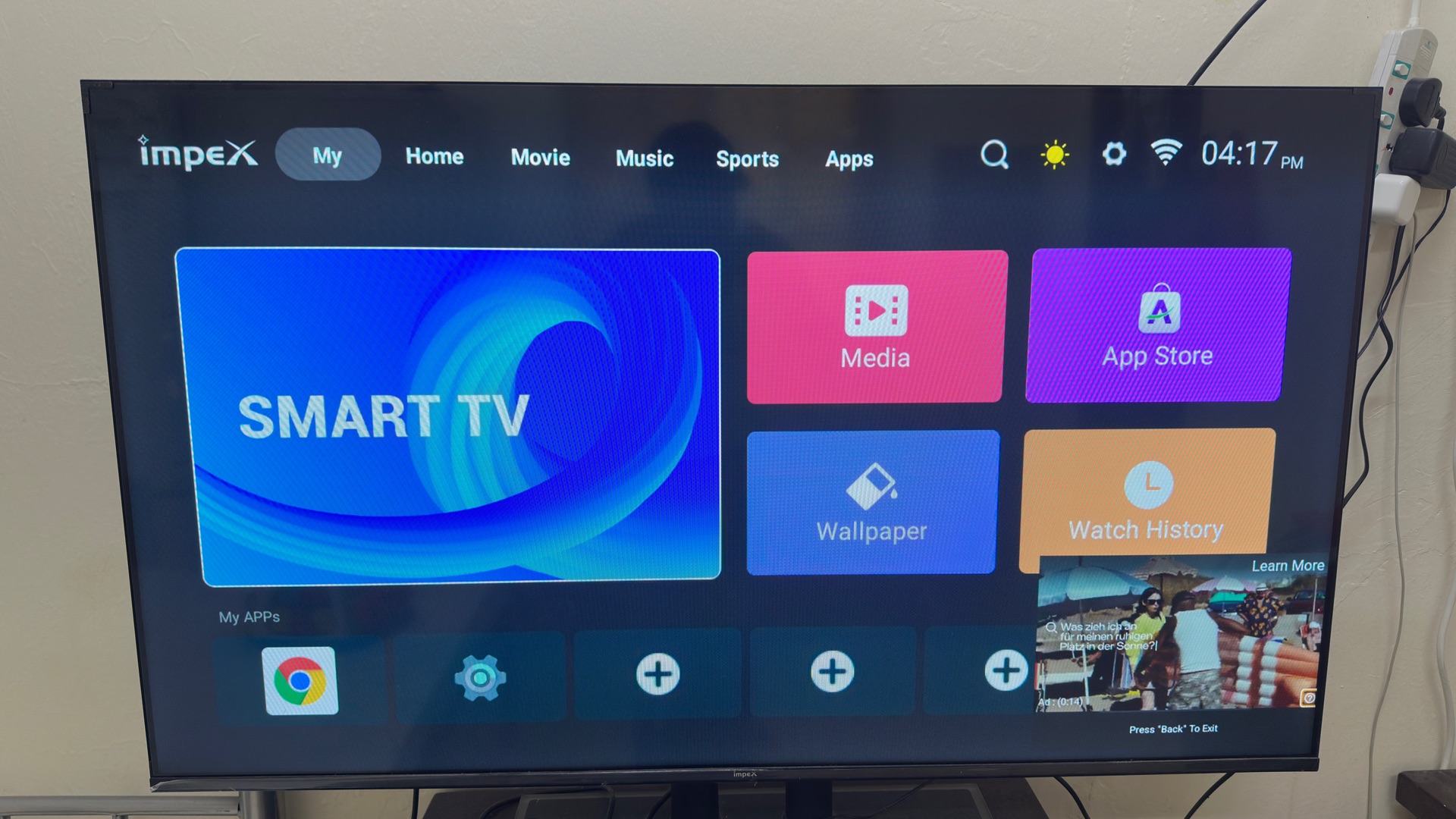 Impex 50 inch TV with stand - Image 2
