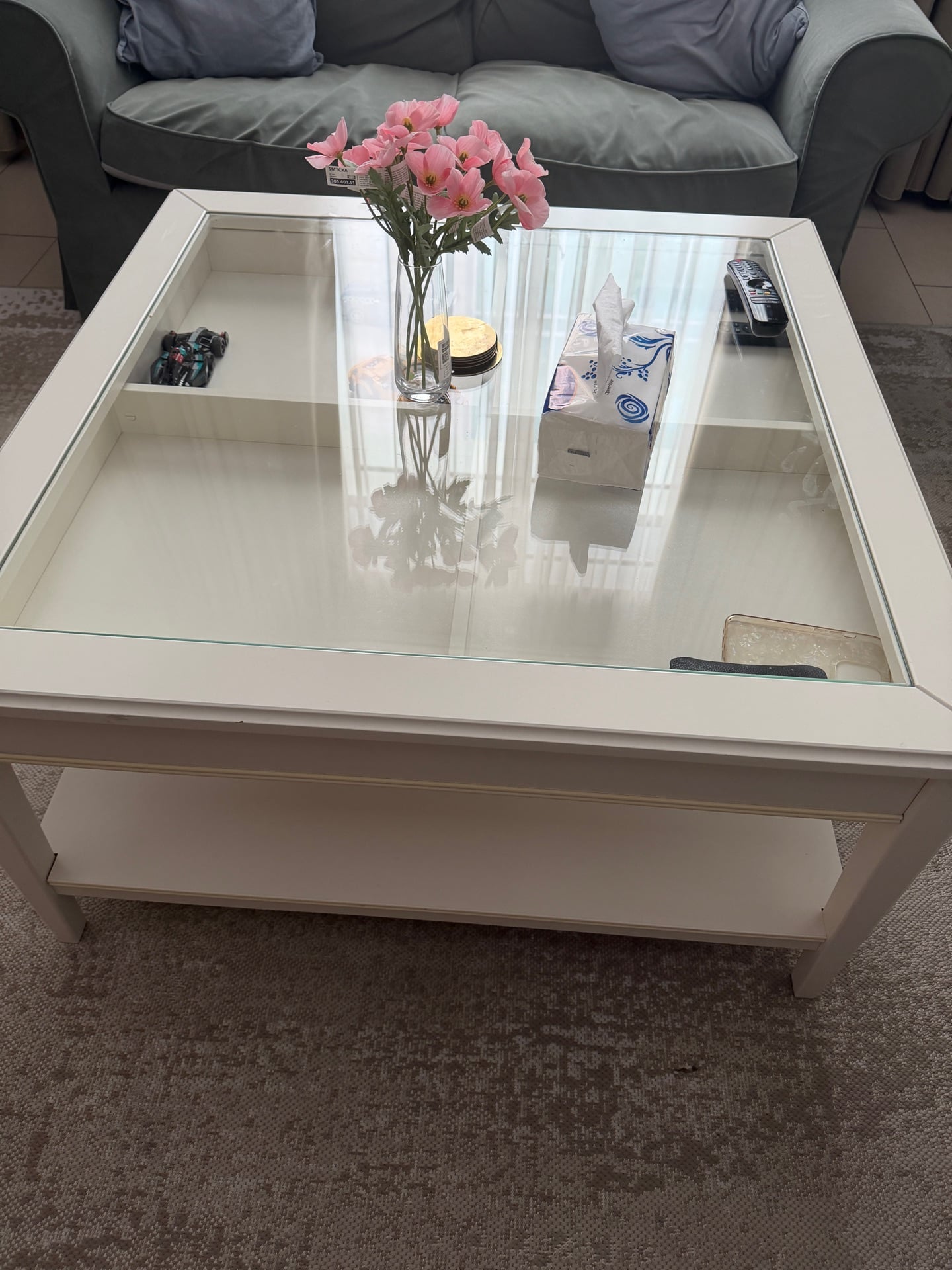IKEA LIIATORP Coffee Table — White, Glass Top — Excellent Condition - Image 6