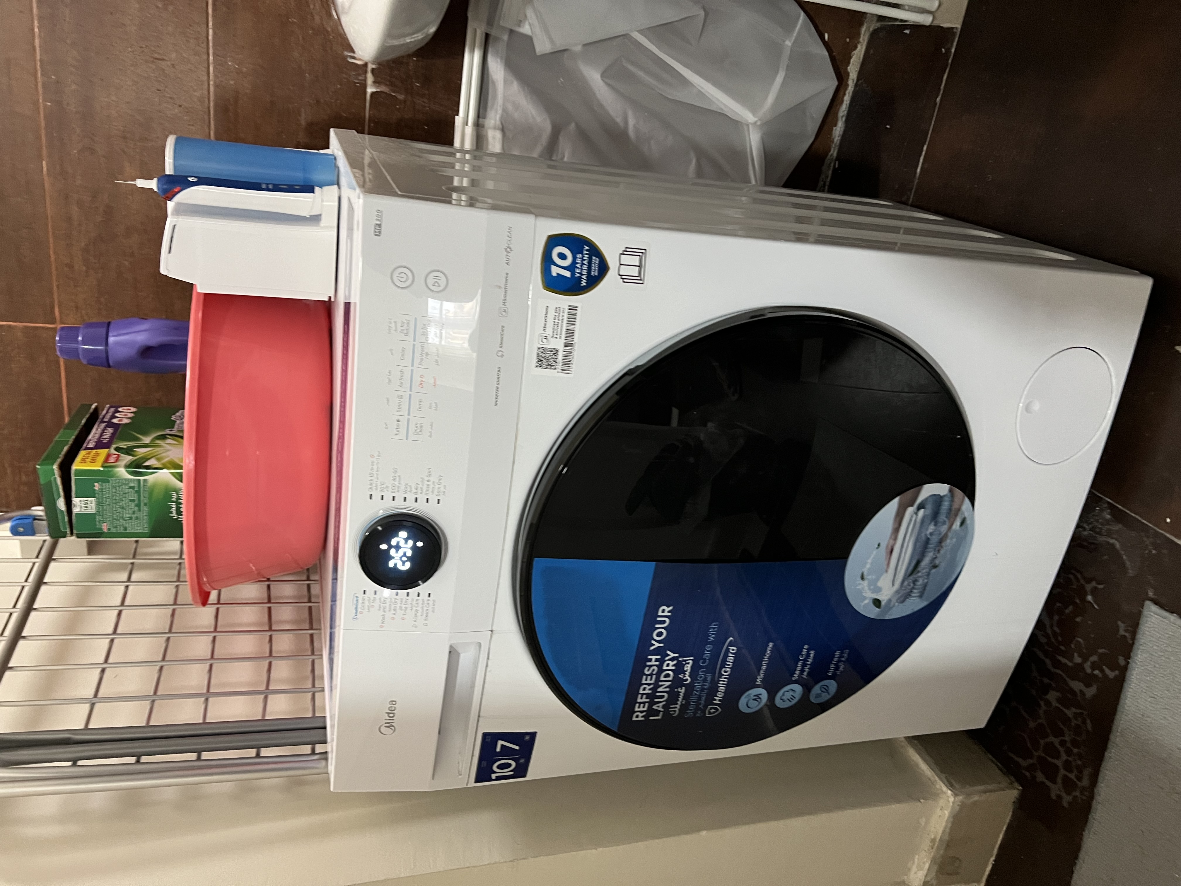 Midea Washing Machine w/ Dryer 10 kg LED Bluetooth Display - Image 2