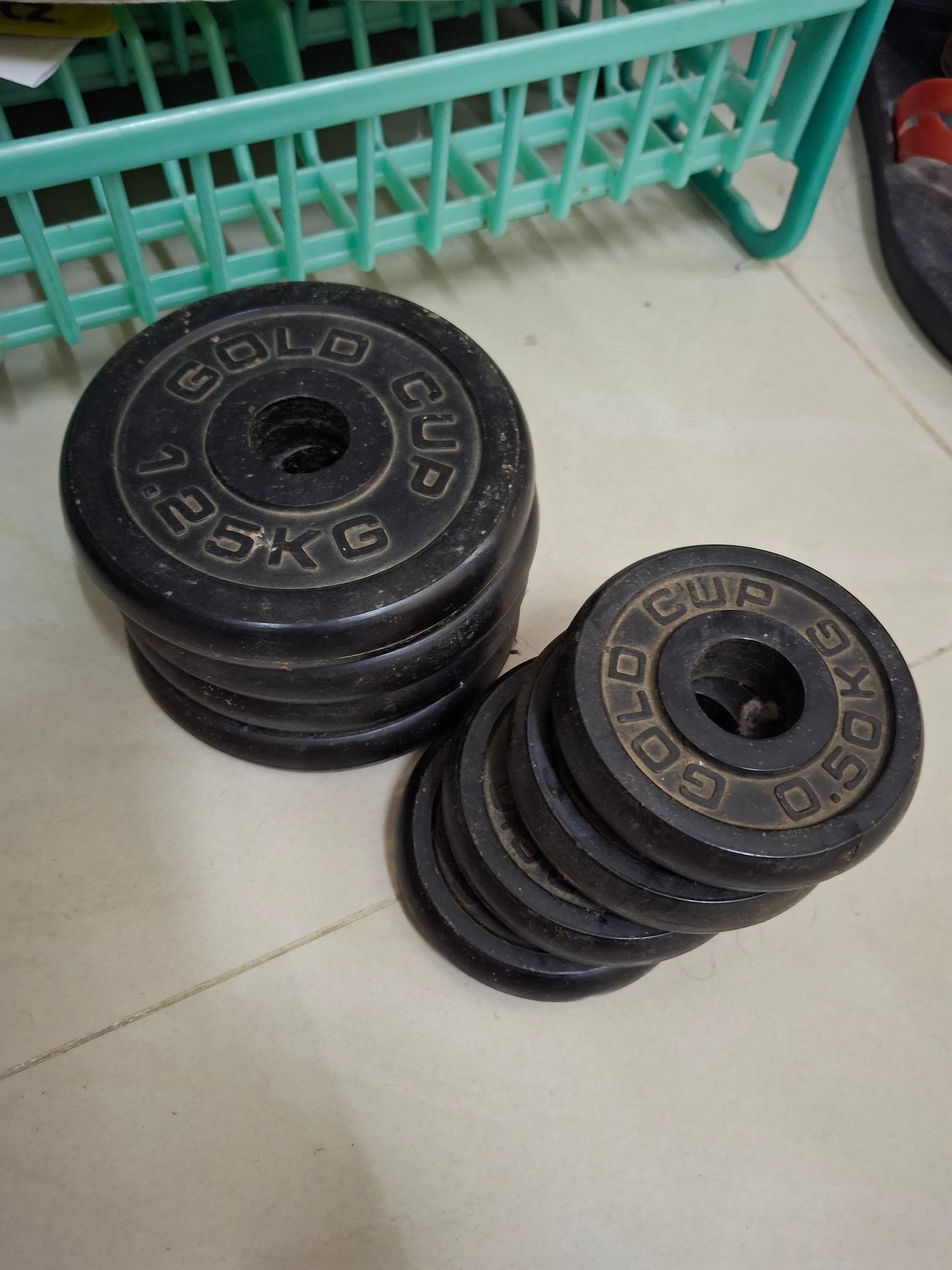 2 Dumbells + plates - Image 3