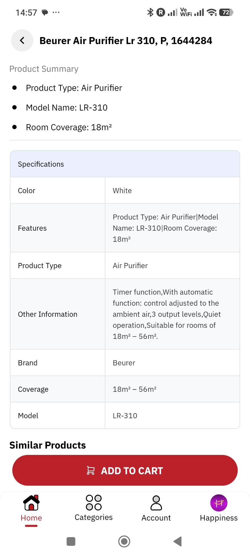 Beurer Air Purifier for Healthy (Perfect Condition, like new, one year old.) - Image 9