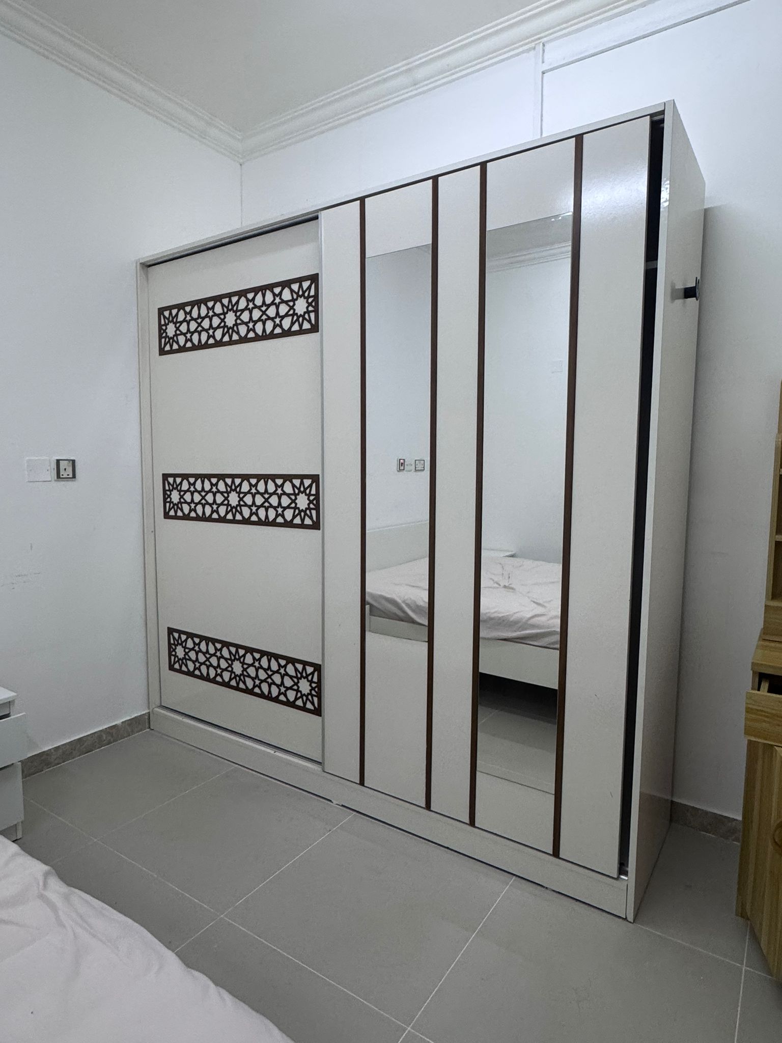 Home Centre Sliding Wardrobe with Mirror – Good Condition - Image 2