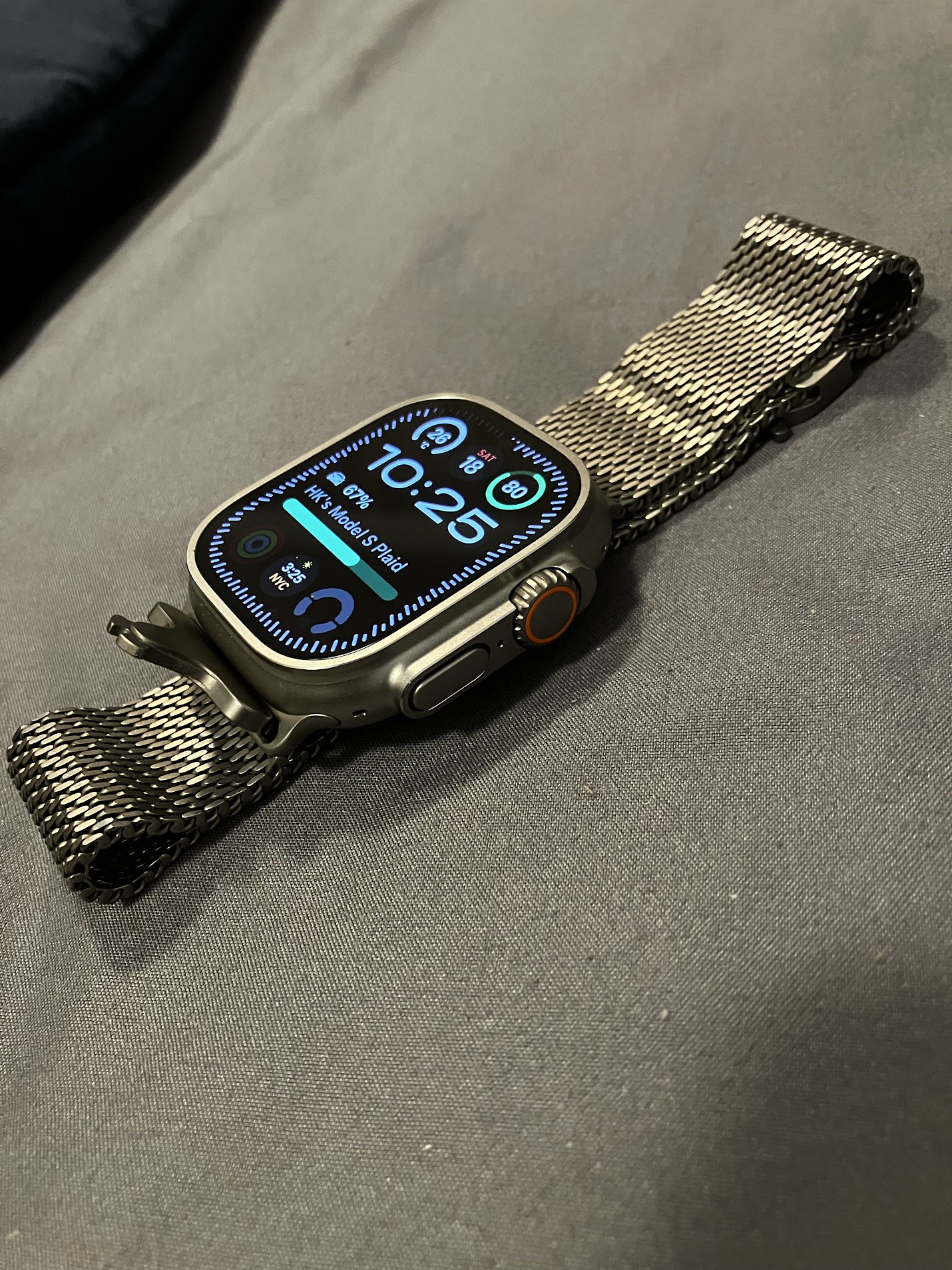 Like New Apple Watch Ultra 3 100% battery milanese band warranty - Image 5