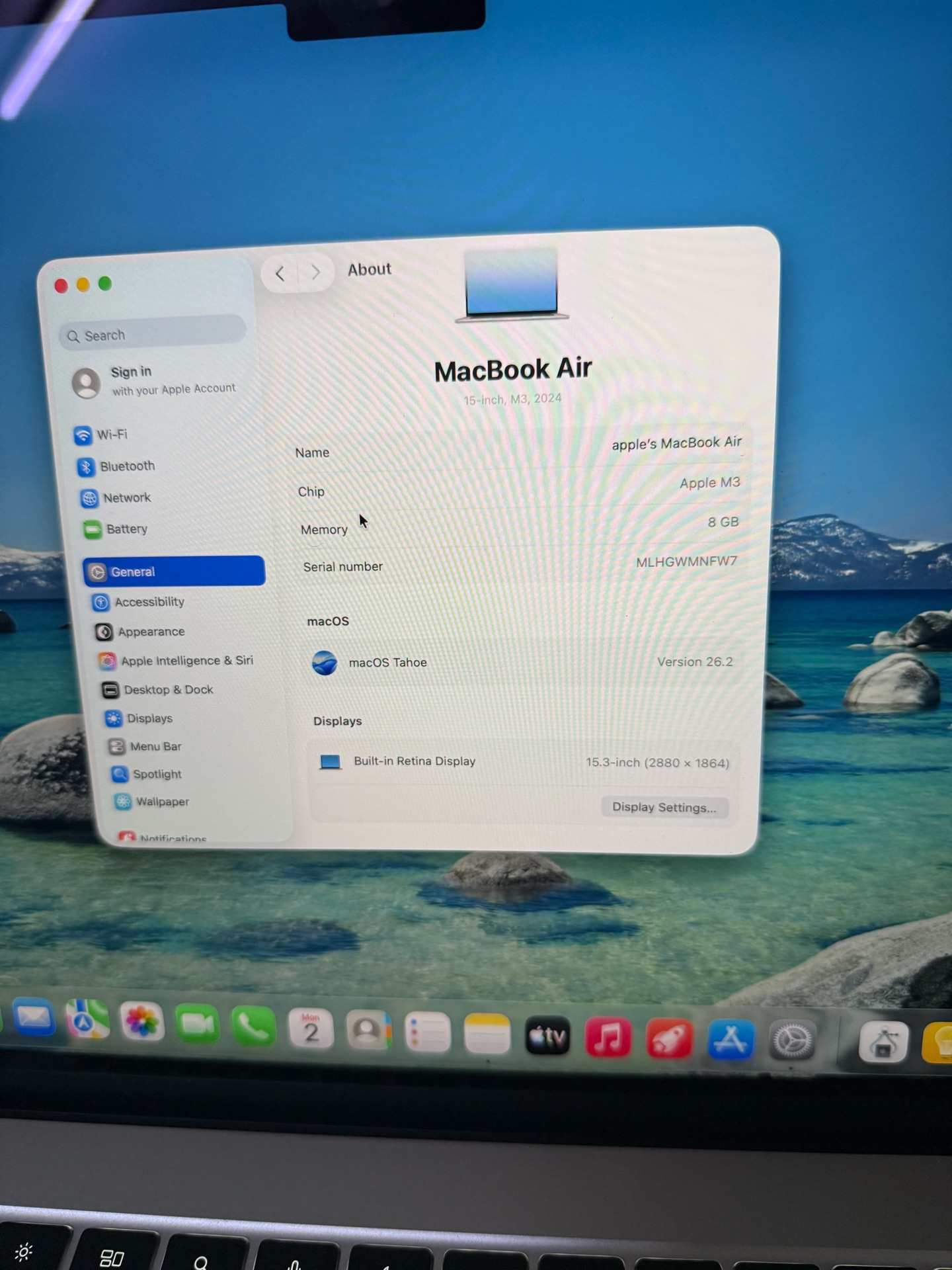 Apple MacBook Air m3 15Inch 512Gb (cycle 25only) - Image 3
