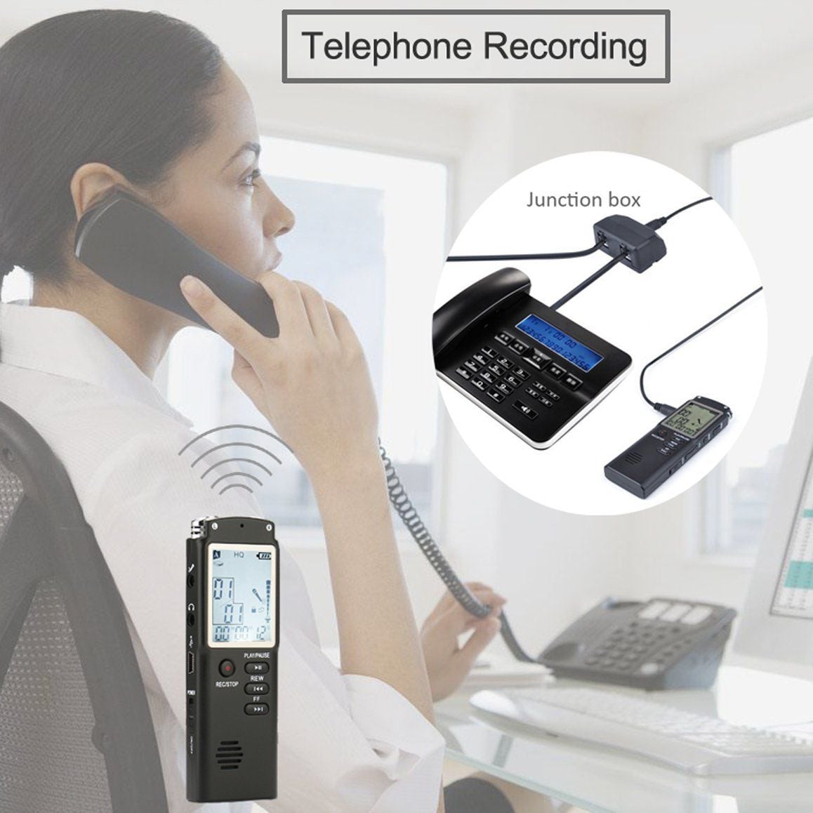High quality sound recorder. Voice activated. Noise reduction. 16 GB built-in st - Image 6
