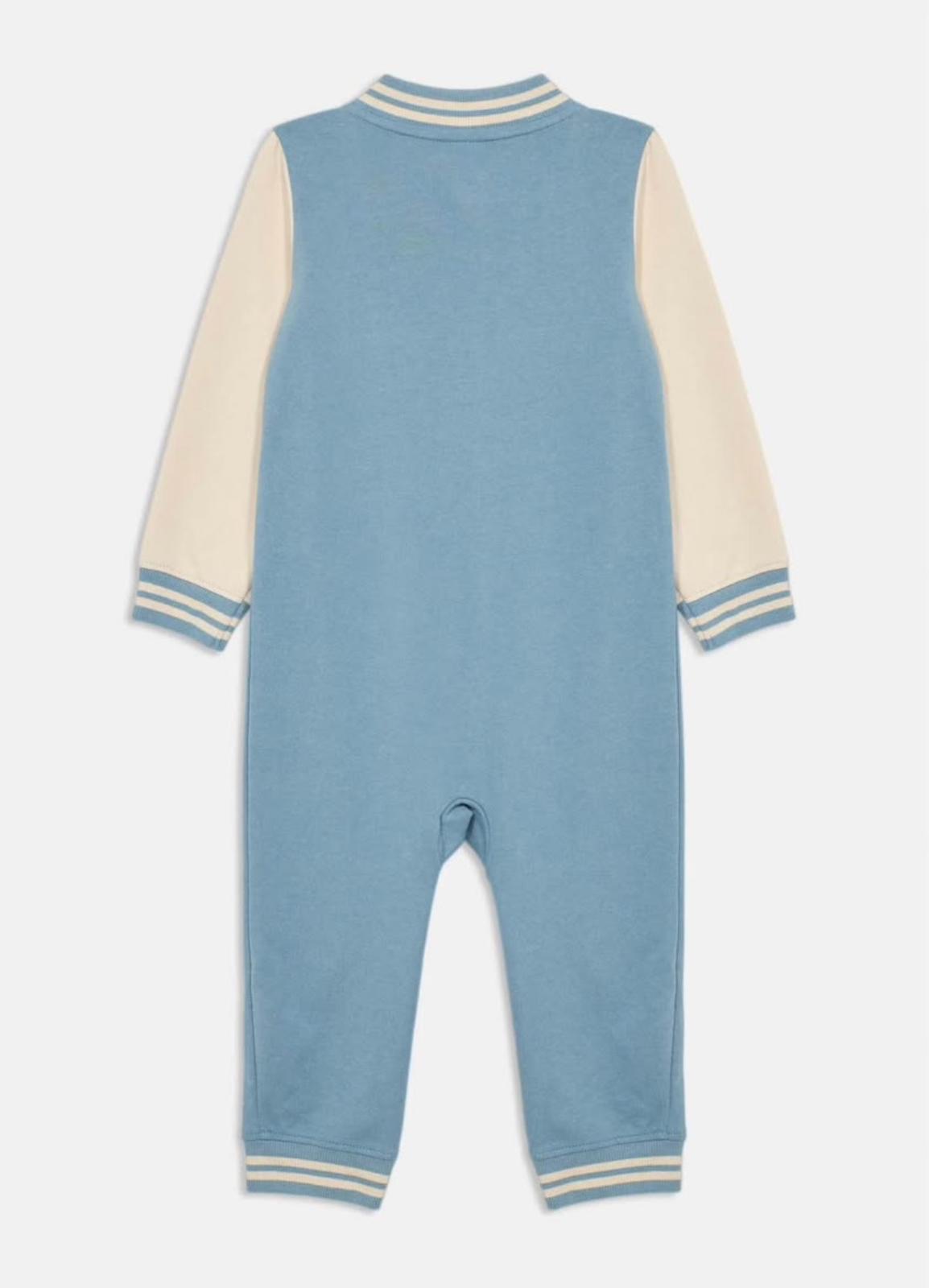 Carters jumpsuit light blue long sleeve footless 12 month - Image 5