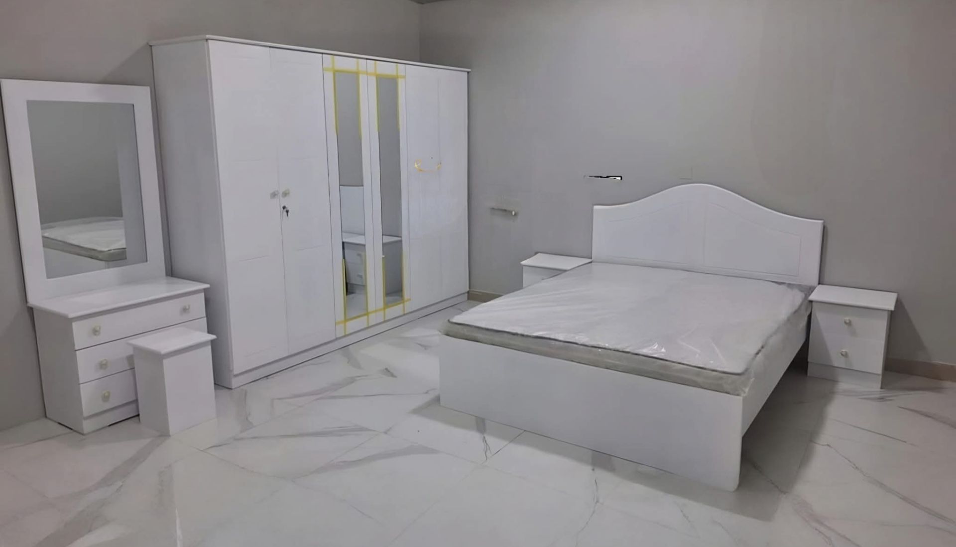 Bed and mattress and Cupboard and bedroom set selling - Image 6