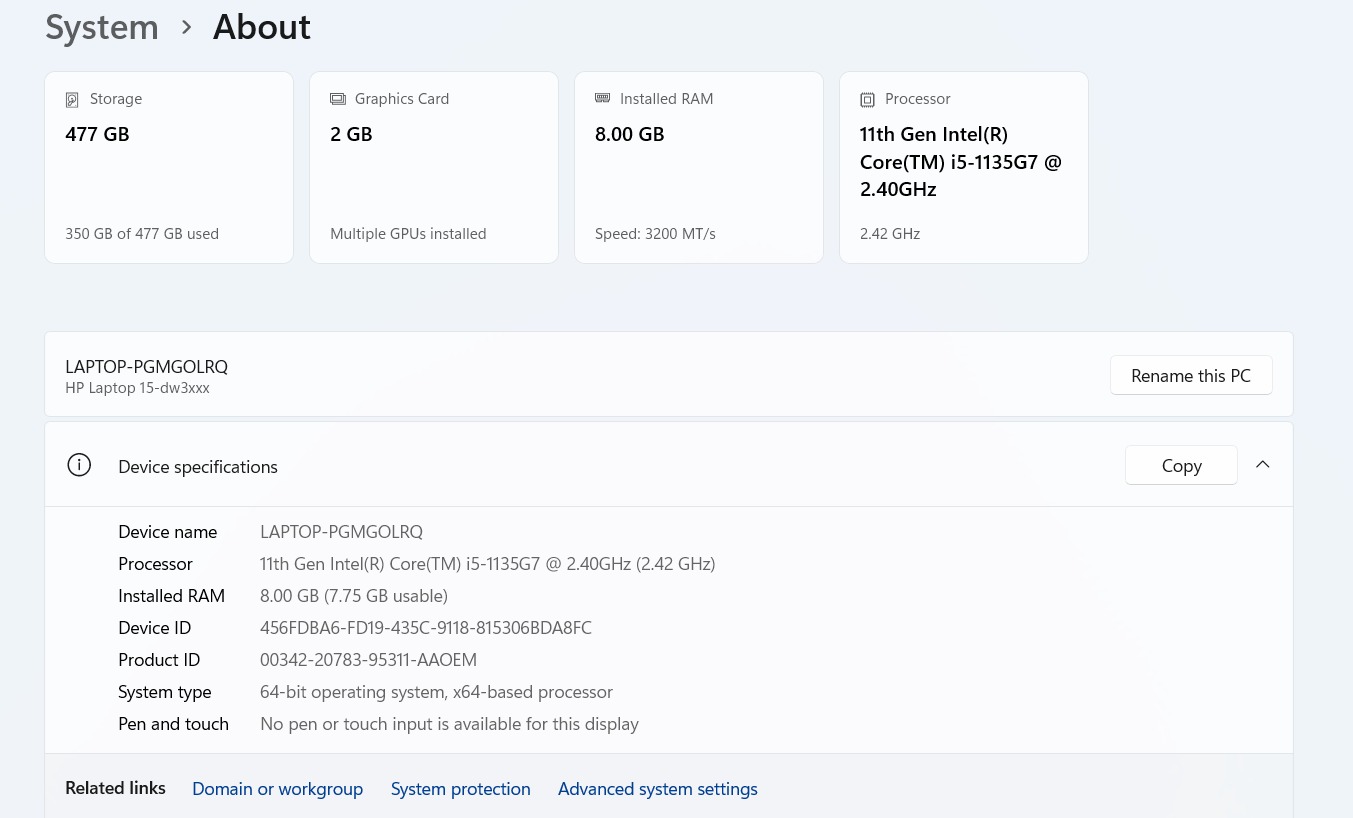 HP Core i5 laptop-QAR 1,500 (slightly negotiable),8GB RAM, 500GB - Image 3