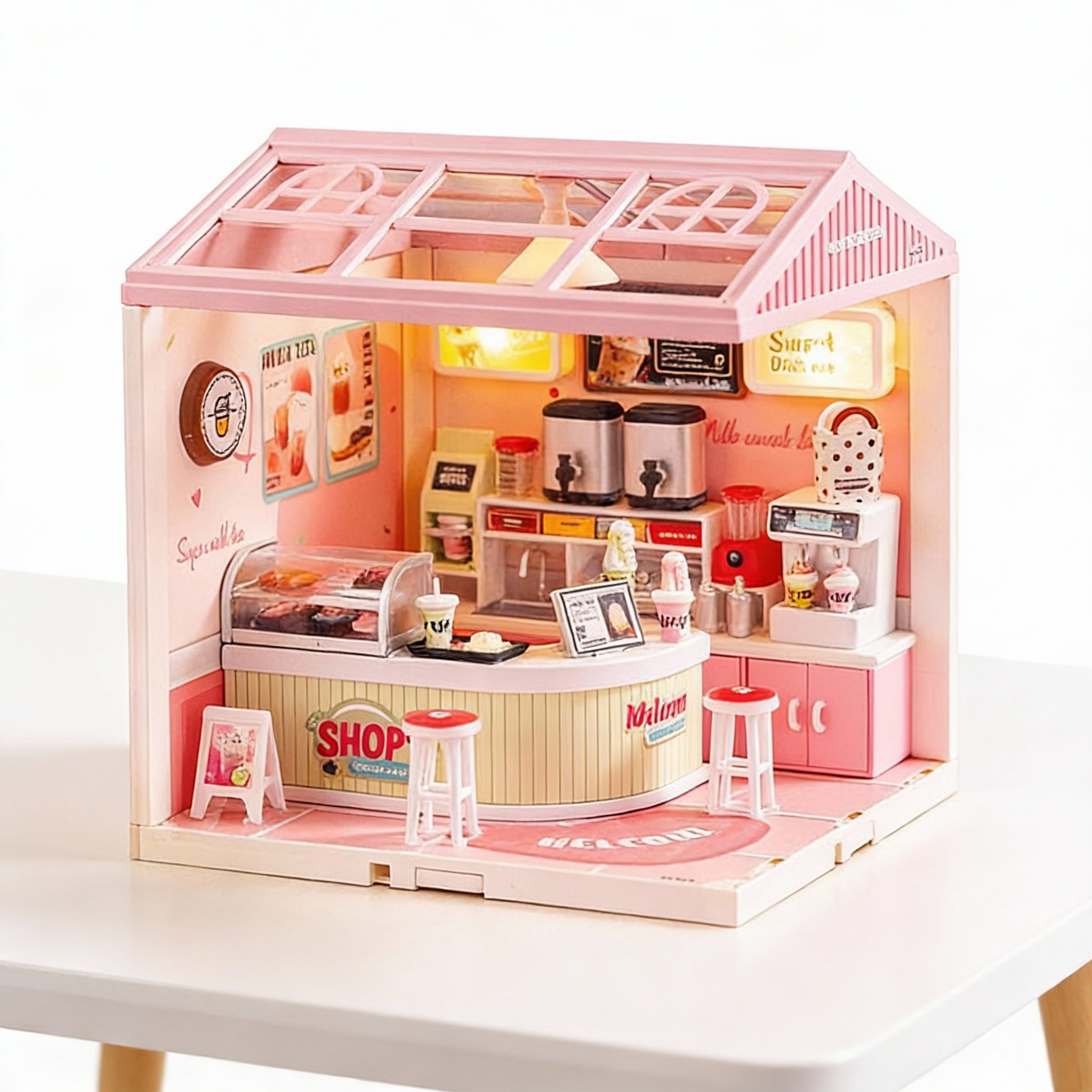DIY Mini Milk Tea Shop Building Set - Image 4