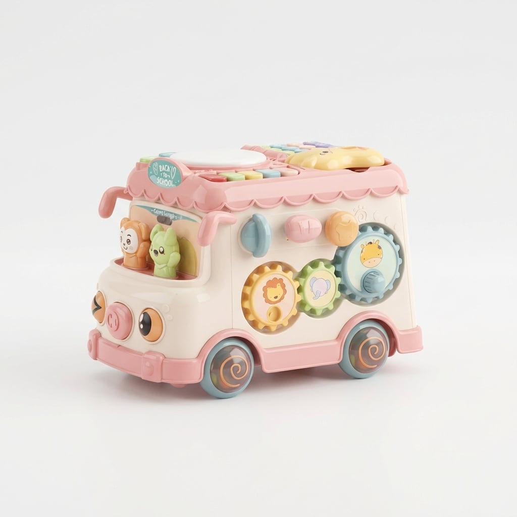 Multifunction School Bus Activity Toy - Image 4