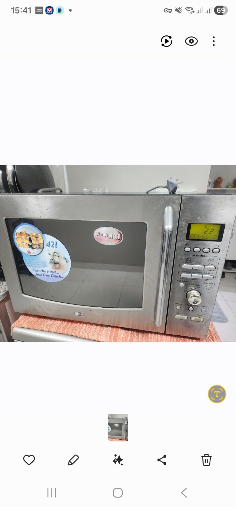 Microwave used in good condition  - Image 2